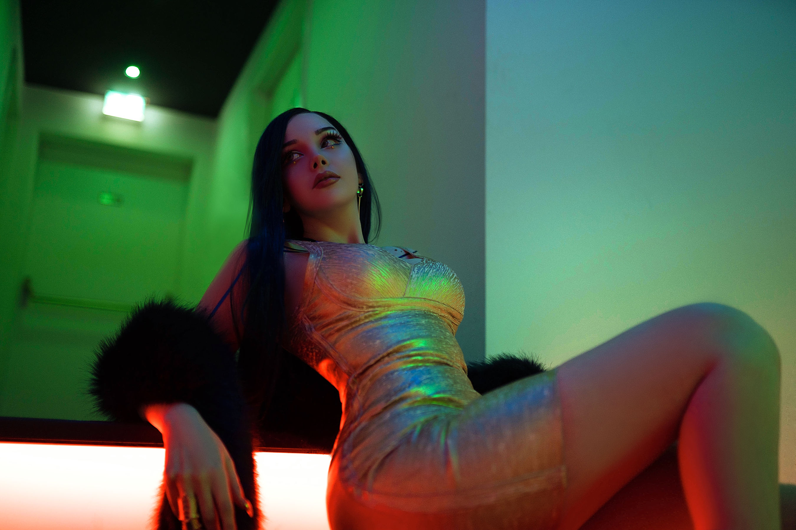 国外美女SayaTheFox - Cyberpunk Dress-图3