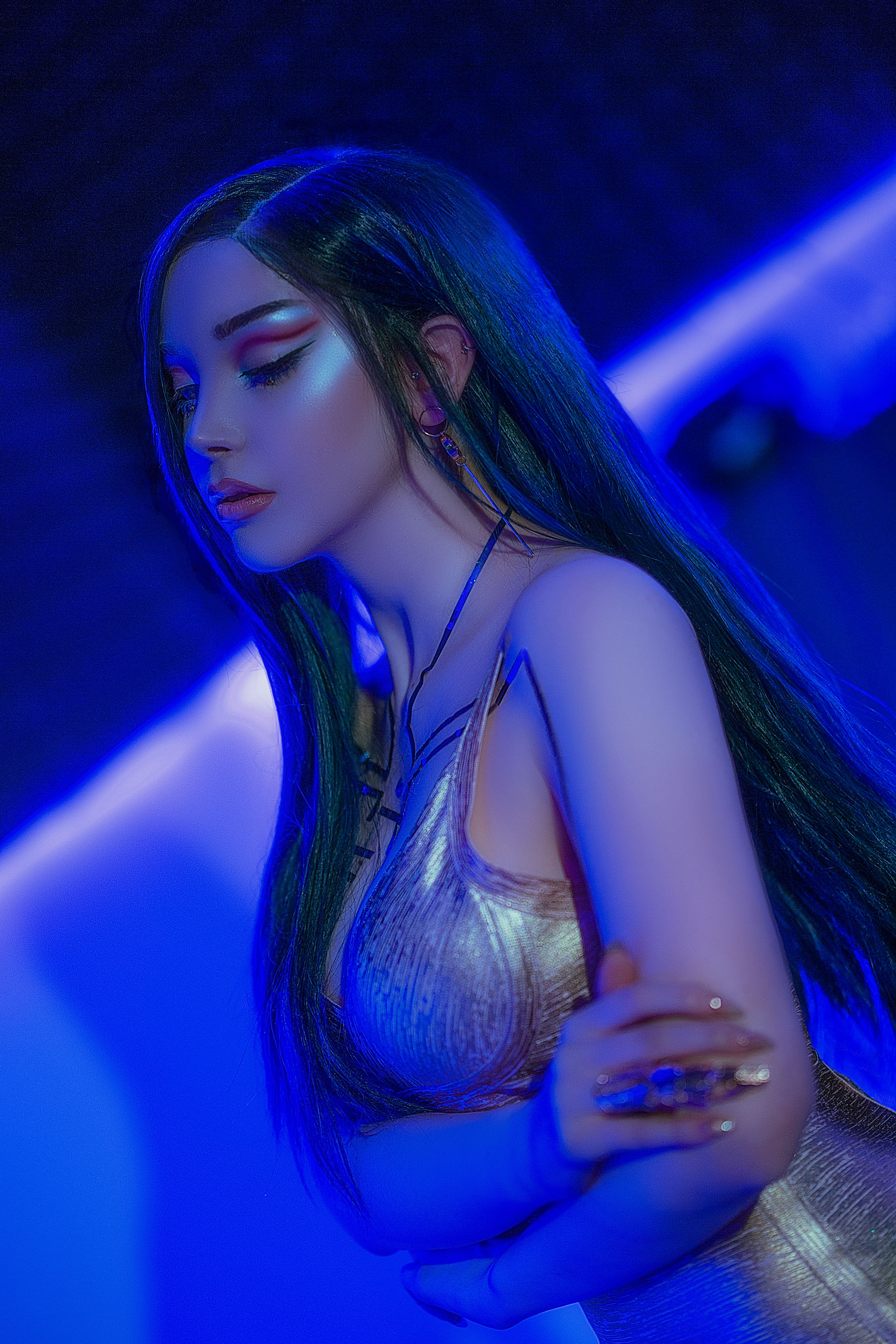 国外美女SayaTheFox - Cyberpunk Dress-图8