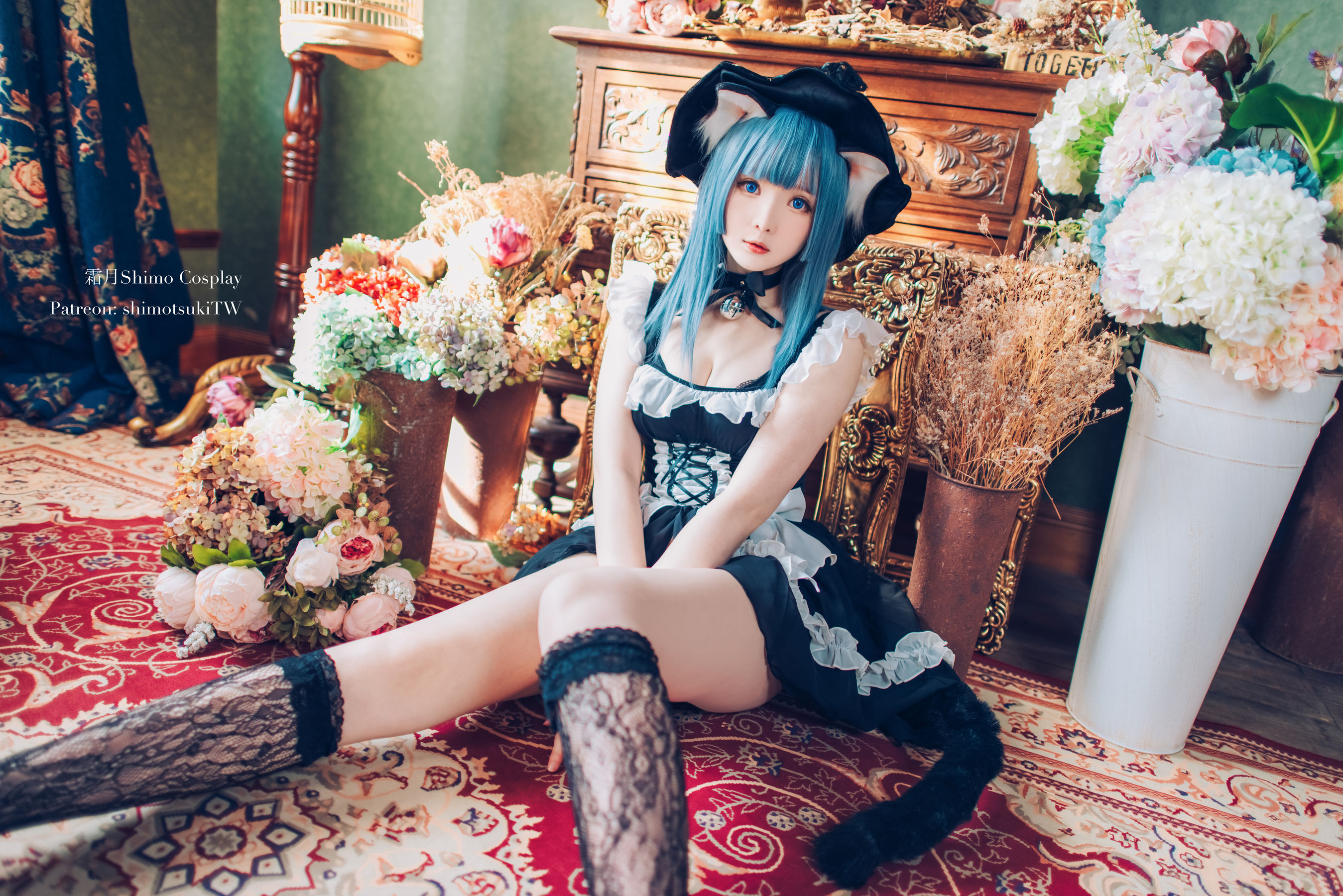 微博妹纸霜月shimo - 蕾丝-图1