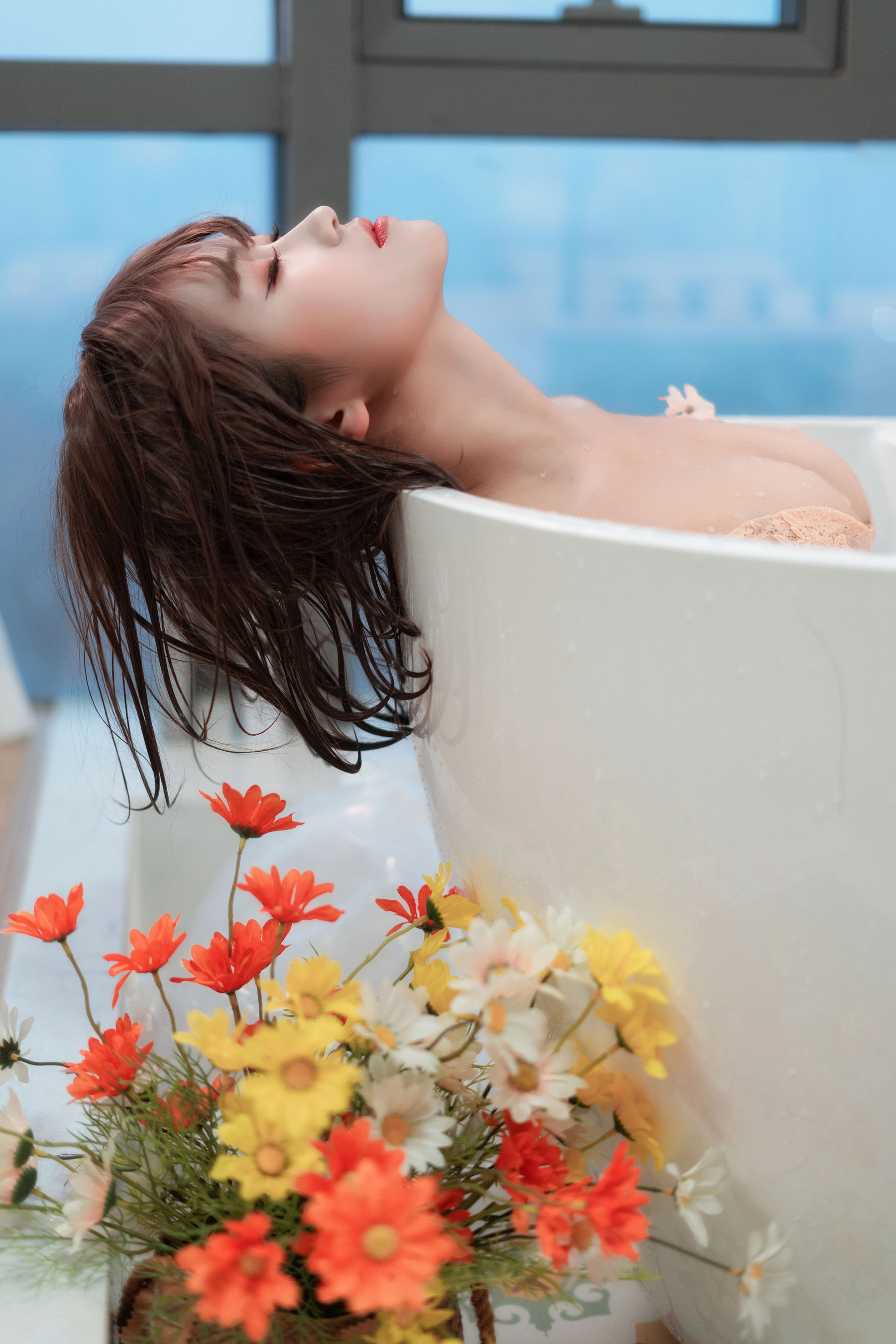 微博妹子三度_69 - 蓝睡裙-图15