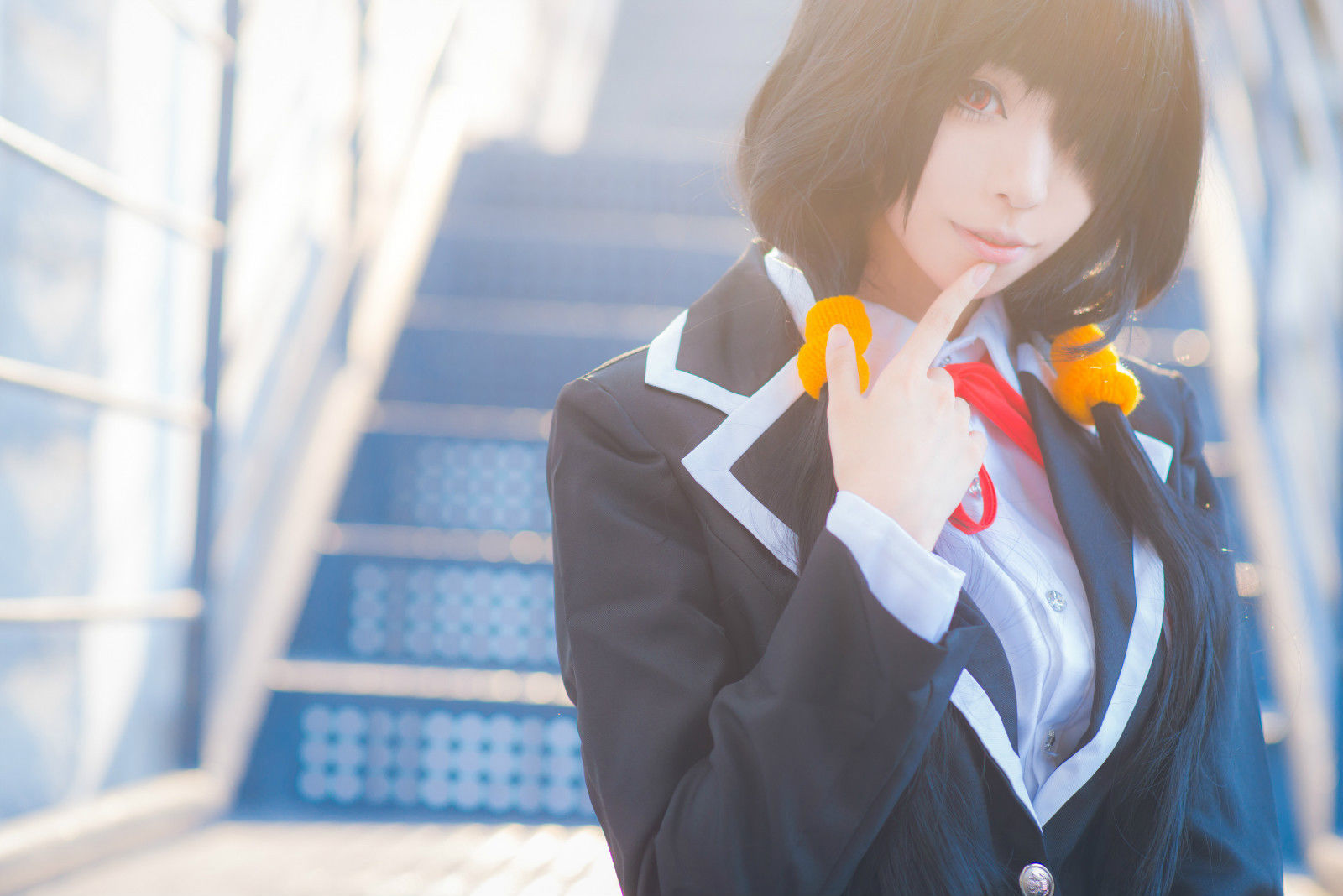 长腿Coser青青子Js - 狂三校服-图2