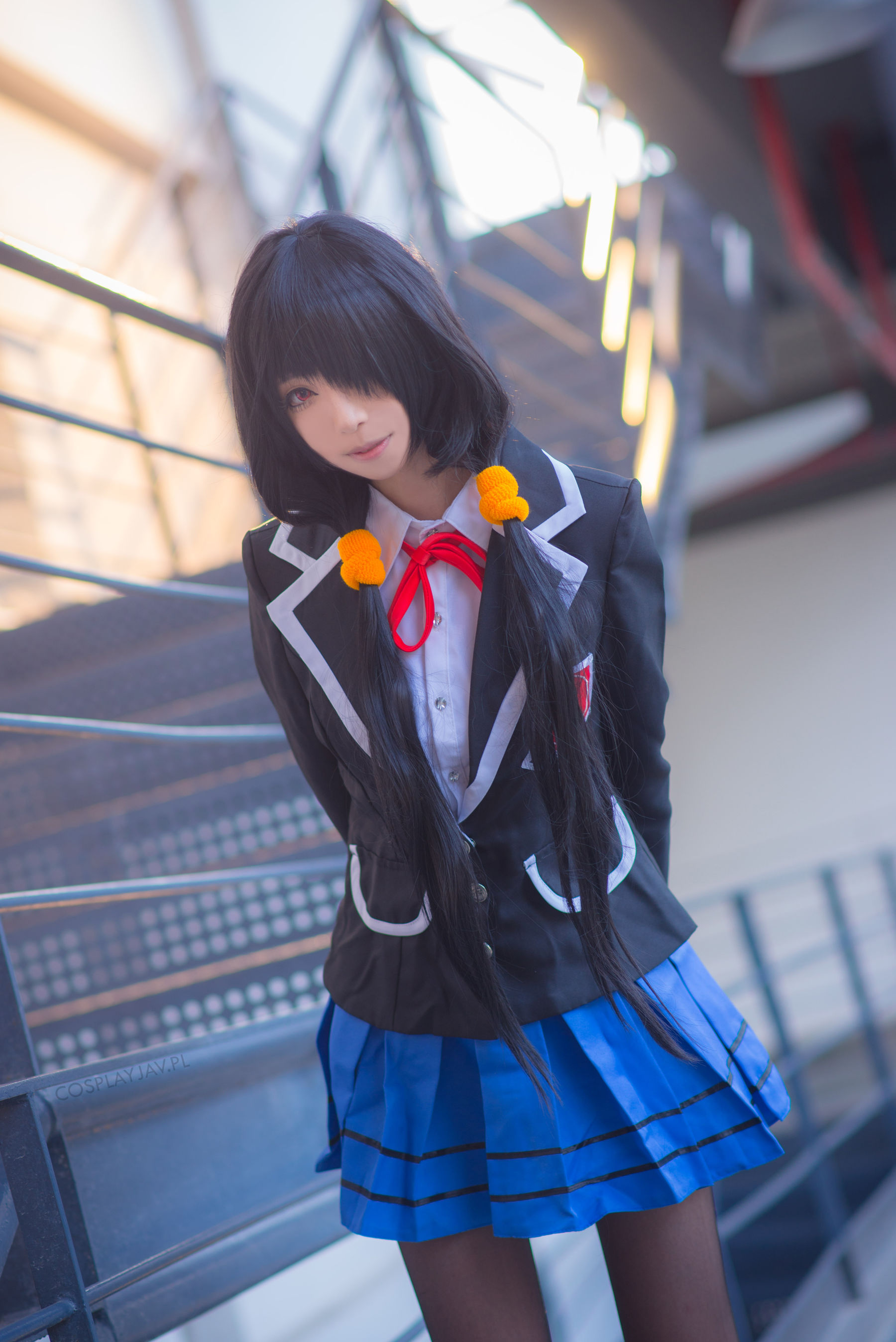 长腿Coser青青子Js - 狂三校服-图4