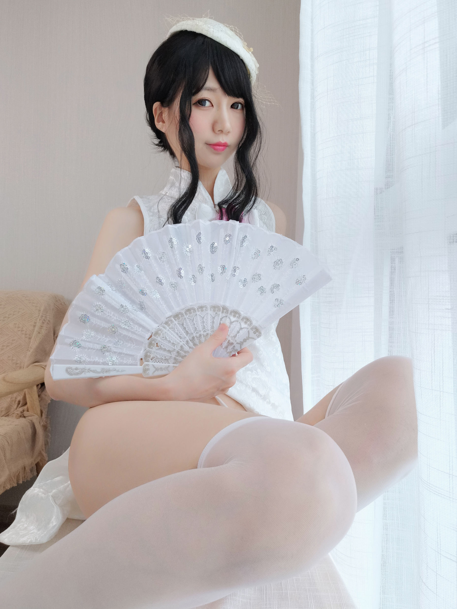 NAGISA魔物喵 - 純白のチャイナドレス-图24