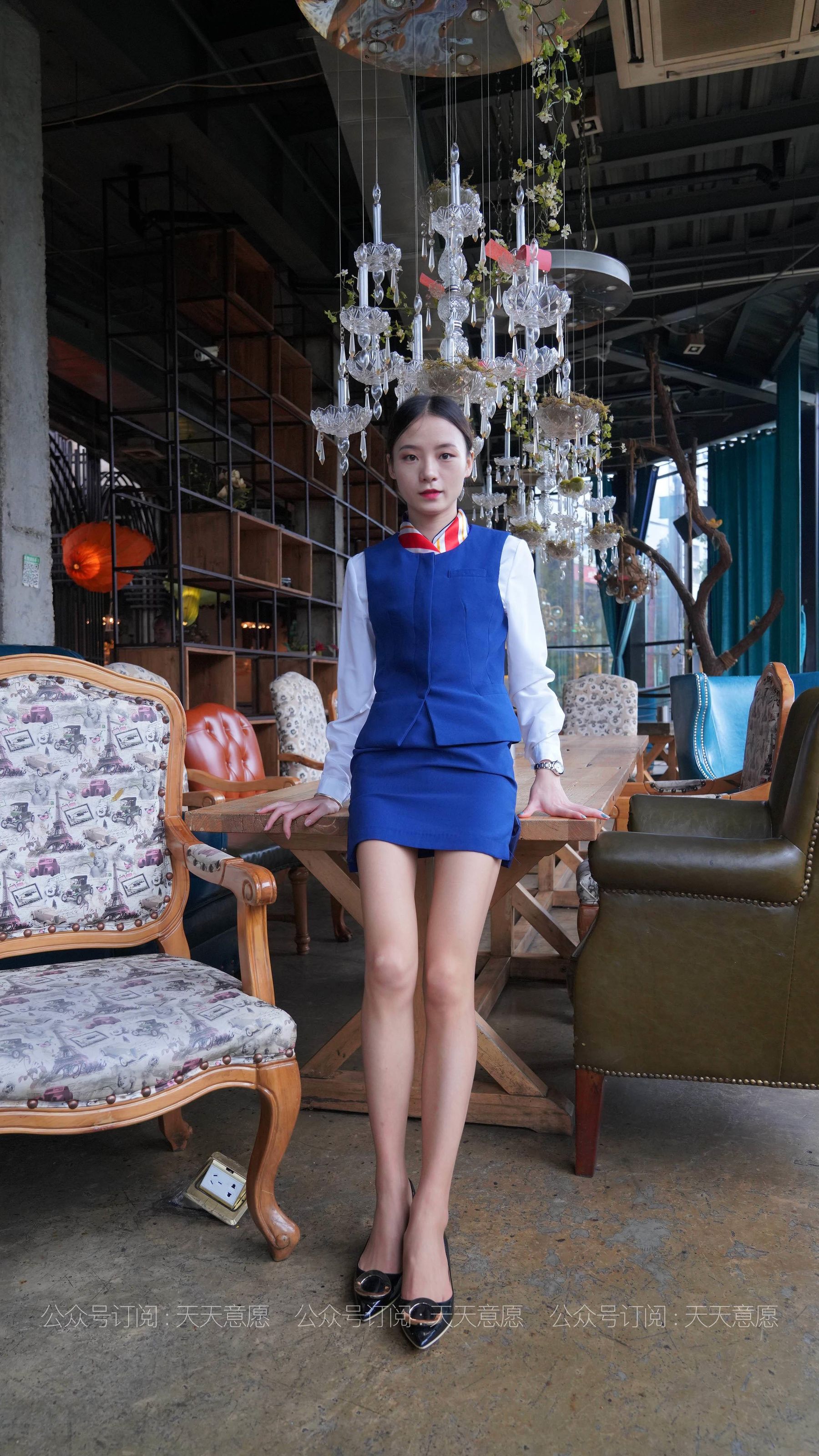 丝享家 766：小六《蓝色套装展示》-图1