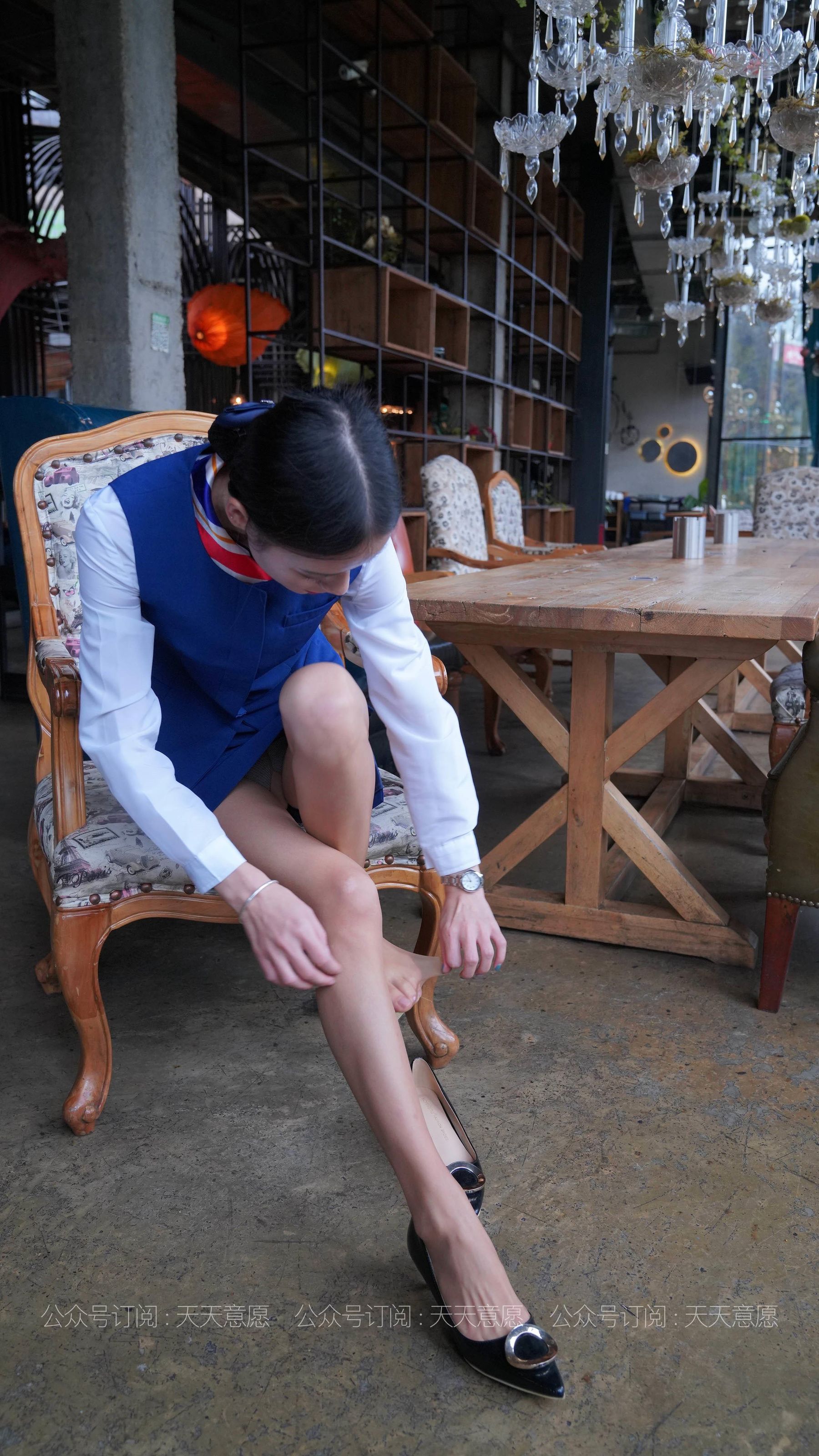 丝享家 766：小六《蓝色套装展示》-图33