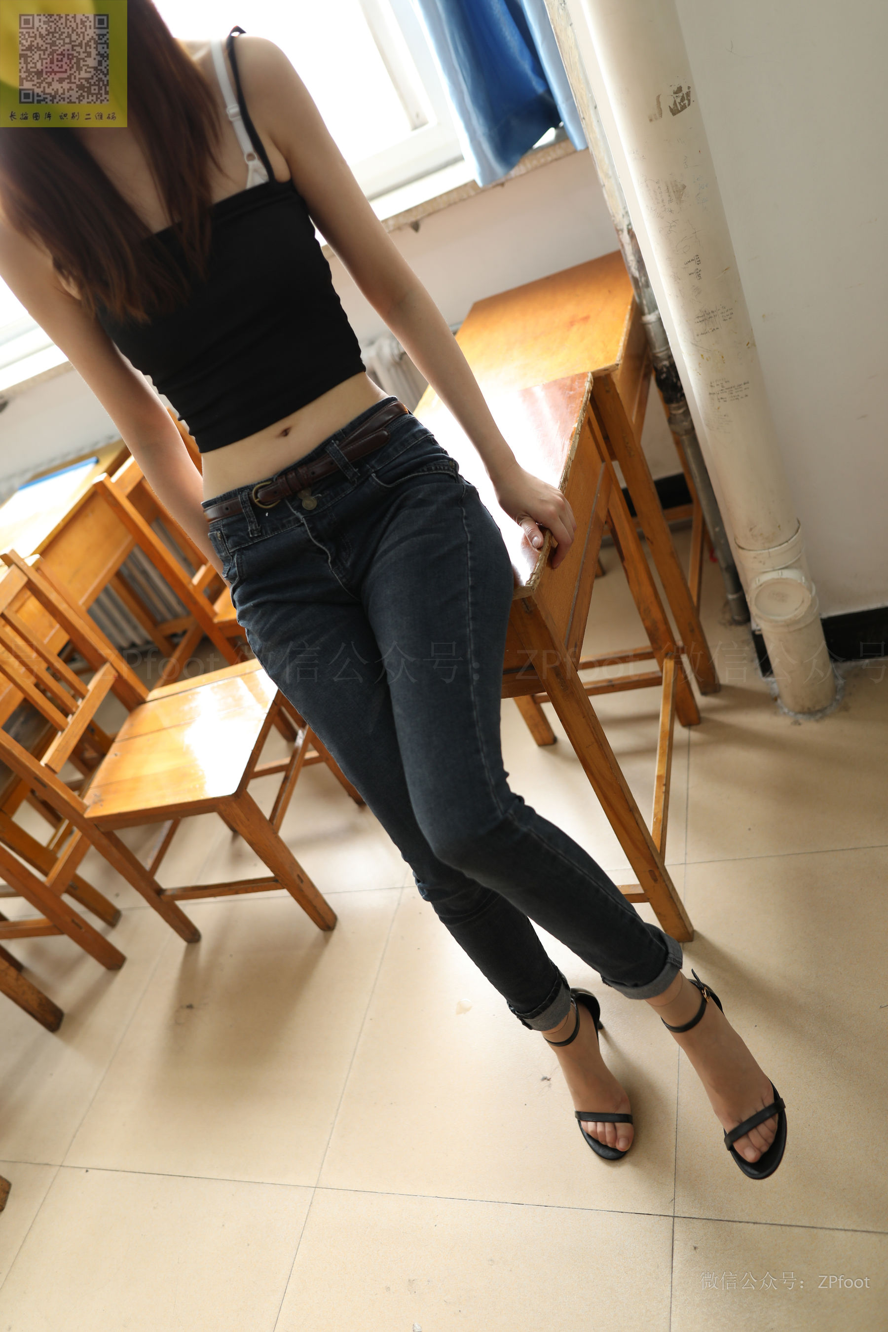 NO.287 高跟紧身牛仔裤-图14