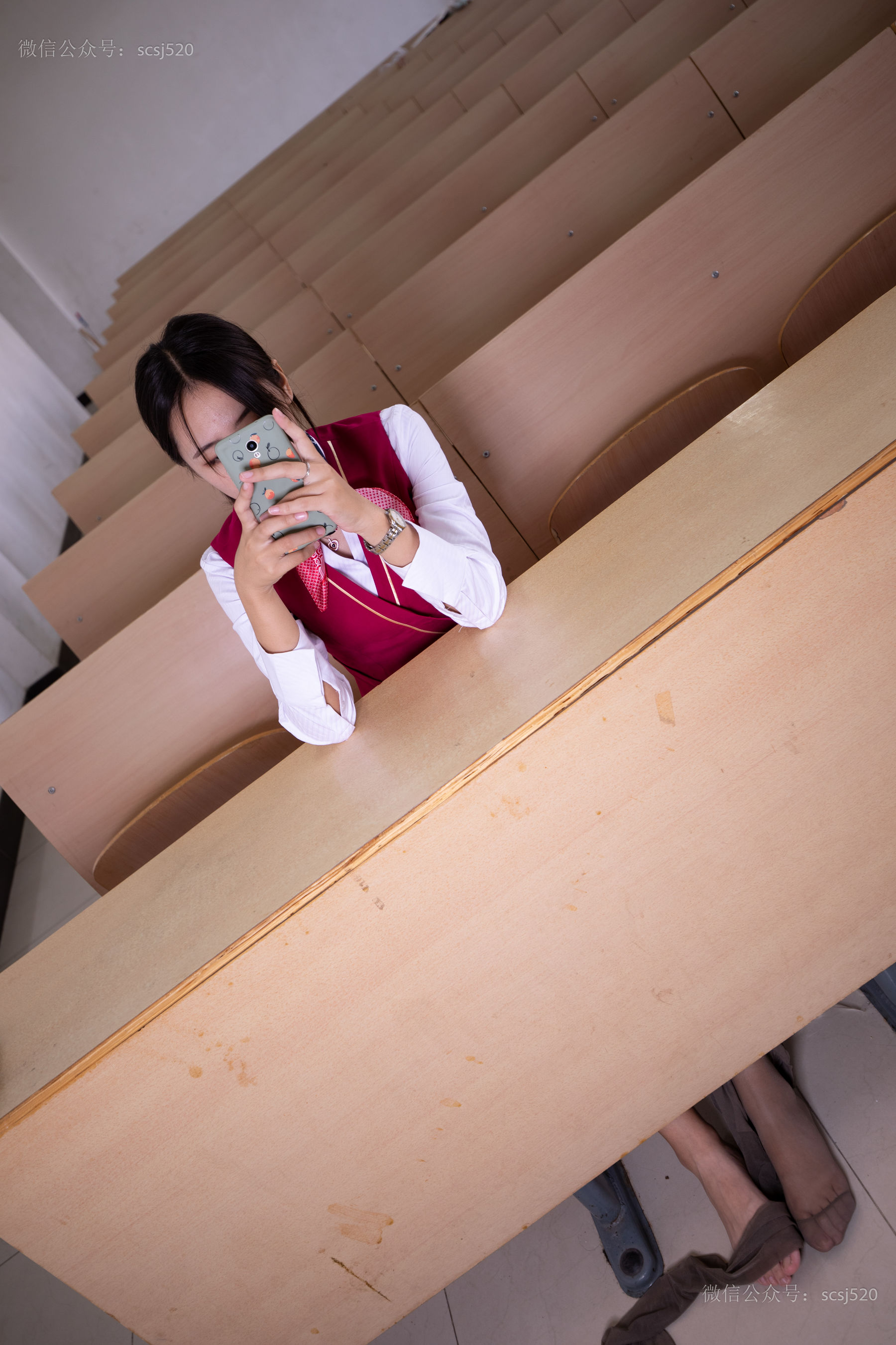 NO.300 教室制服灰丝-图74