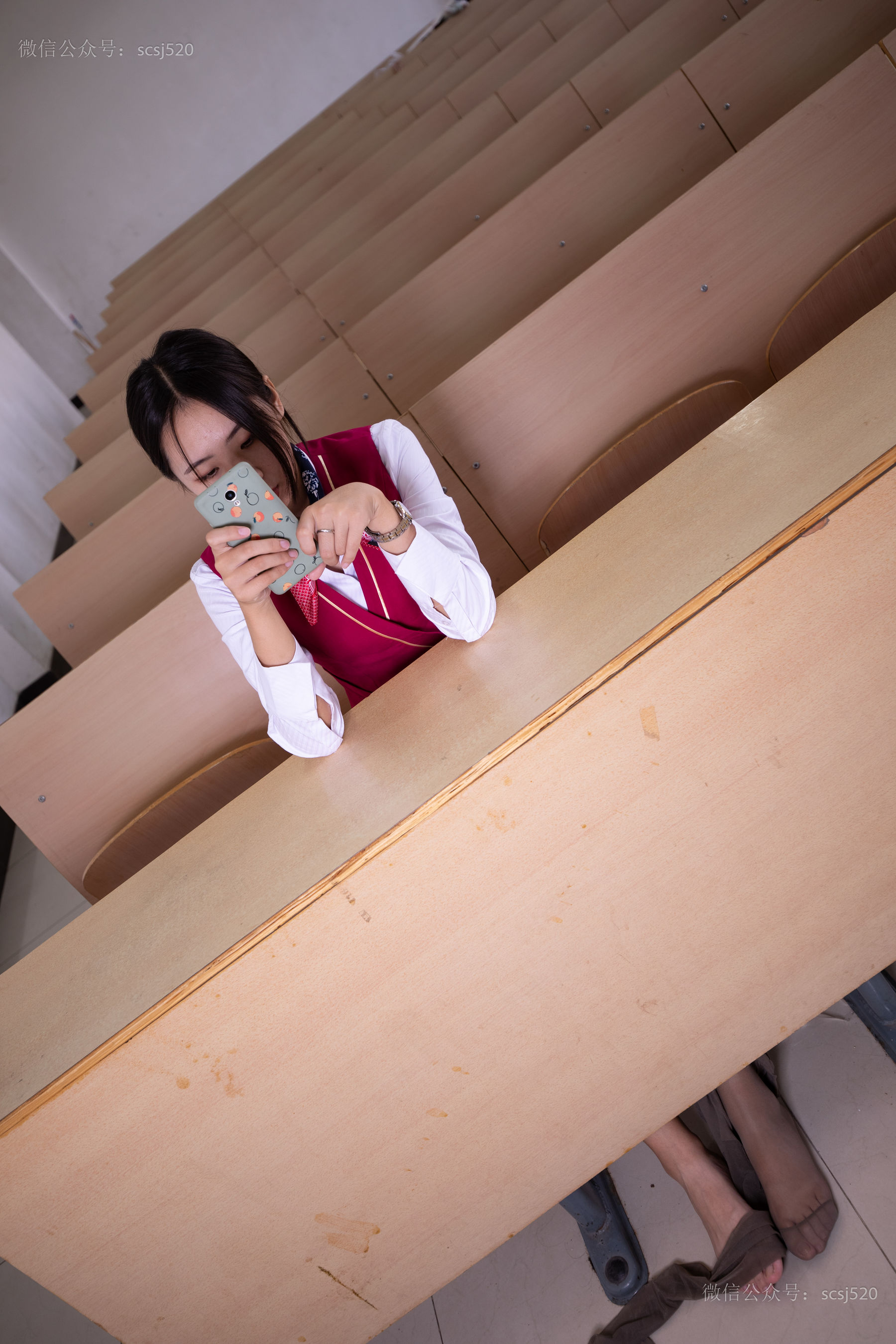 NO.300 教室制服灰丝-图75