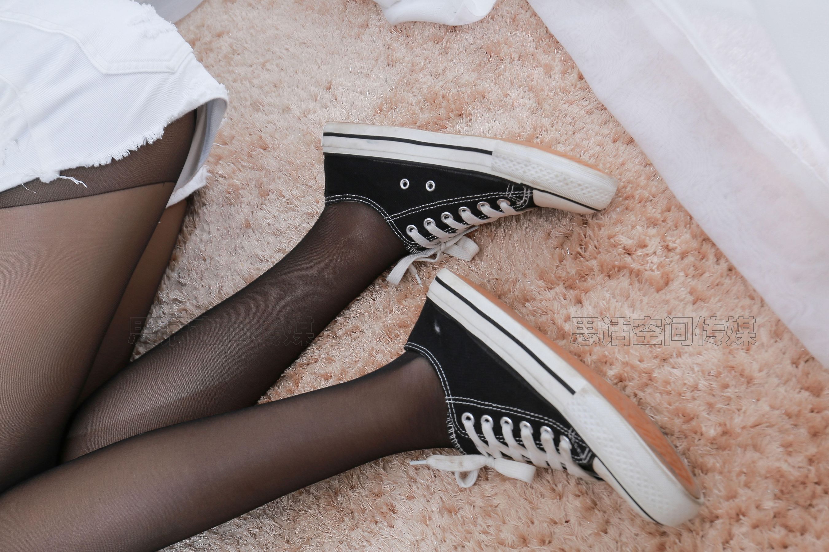 SJ009 曦然 黑丝热裤女孩-图12