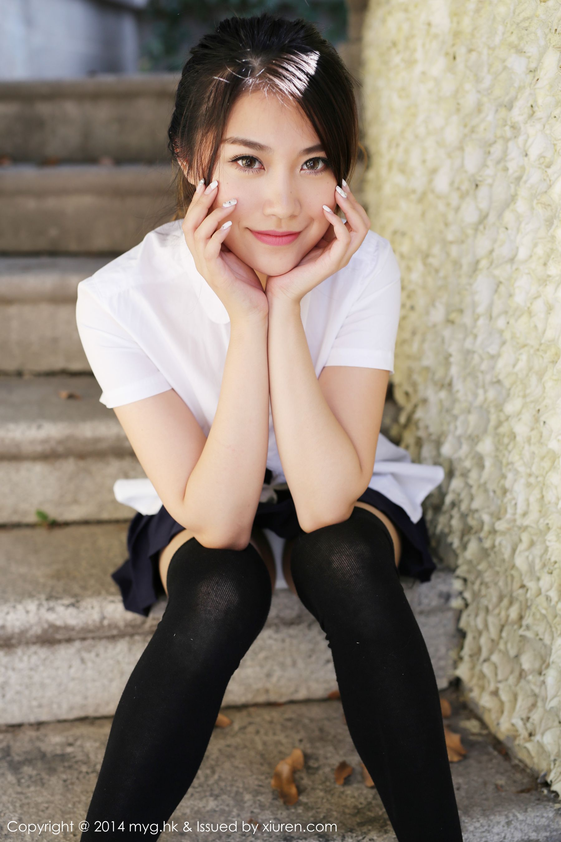 许诺Sabrina《厦门旅拍》内衣+校服系列  Vol.072-图47