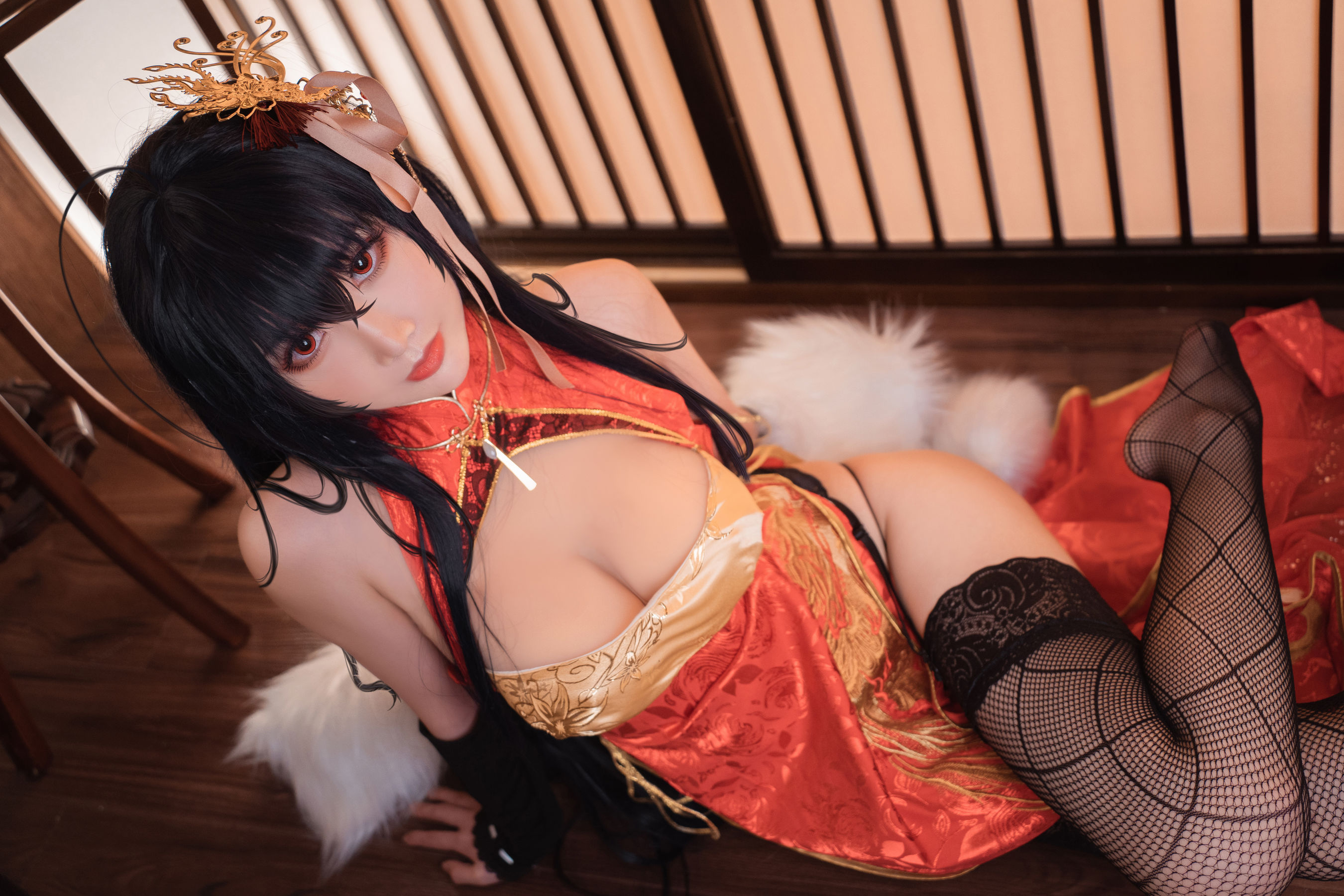 可爱人气Coser面饼仙儿 - 大凤旗袍-图11