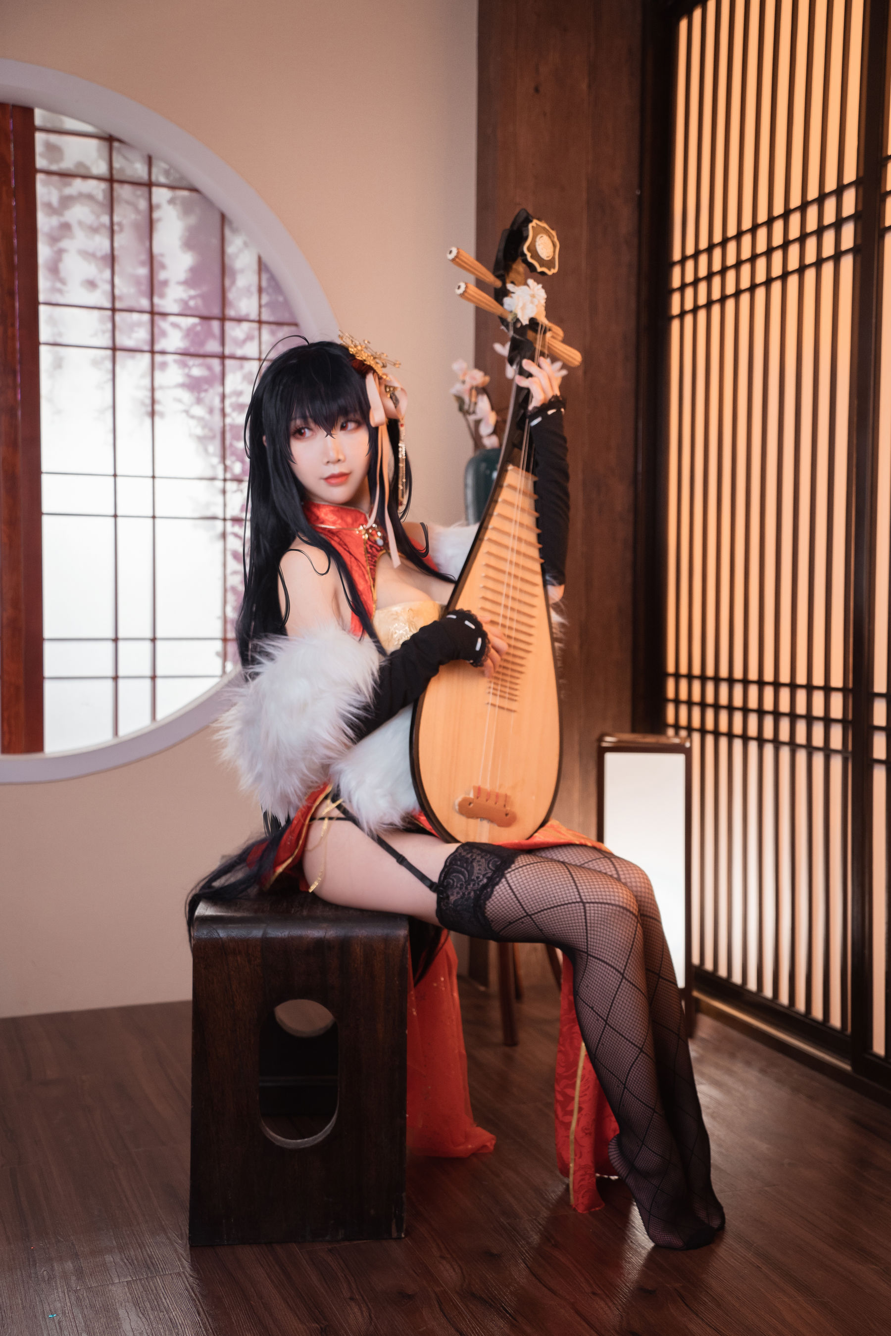 可爱人气Coser面饼仙儿 - 大凤旗袍-图13