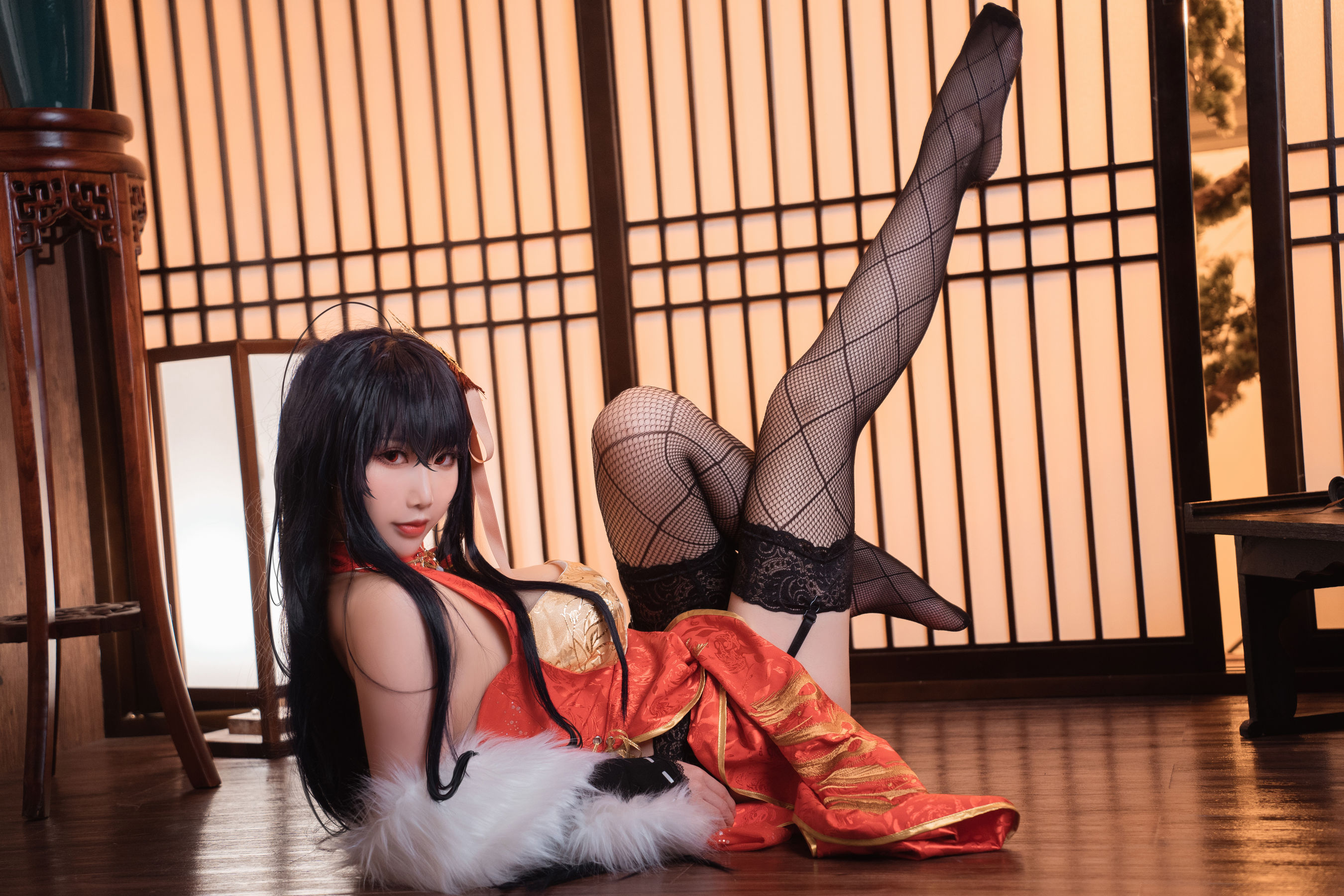 可爱人气Coser面饼仙儿 - 大凤旗袍-图23