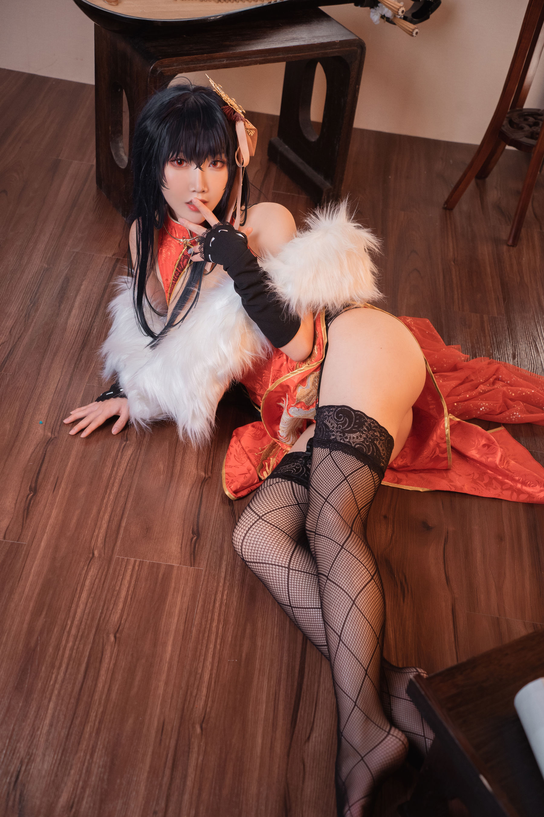 可爱人气Coser面饼仙儿 - 大凤旗袍-图25