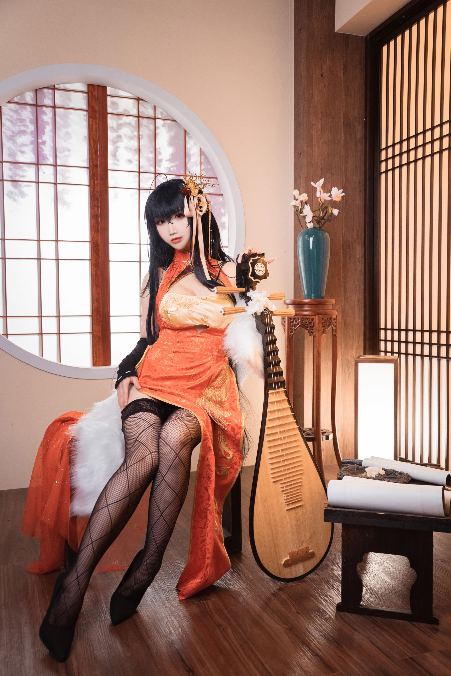 可爱人气Coser面饼仙儿 - 大凤旗袍-图2