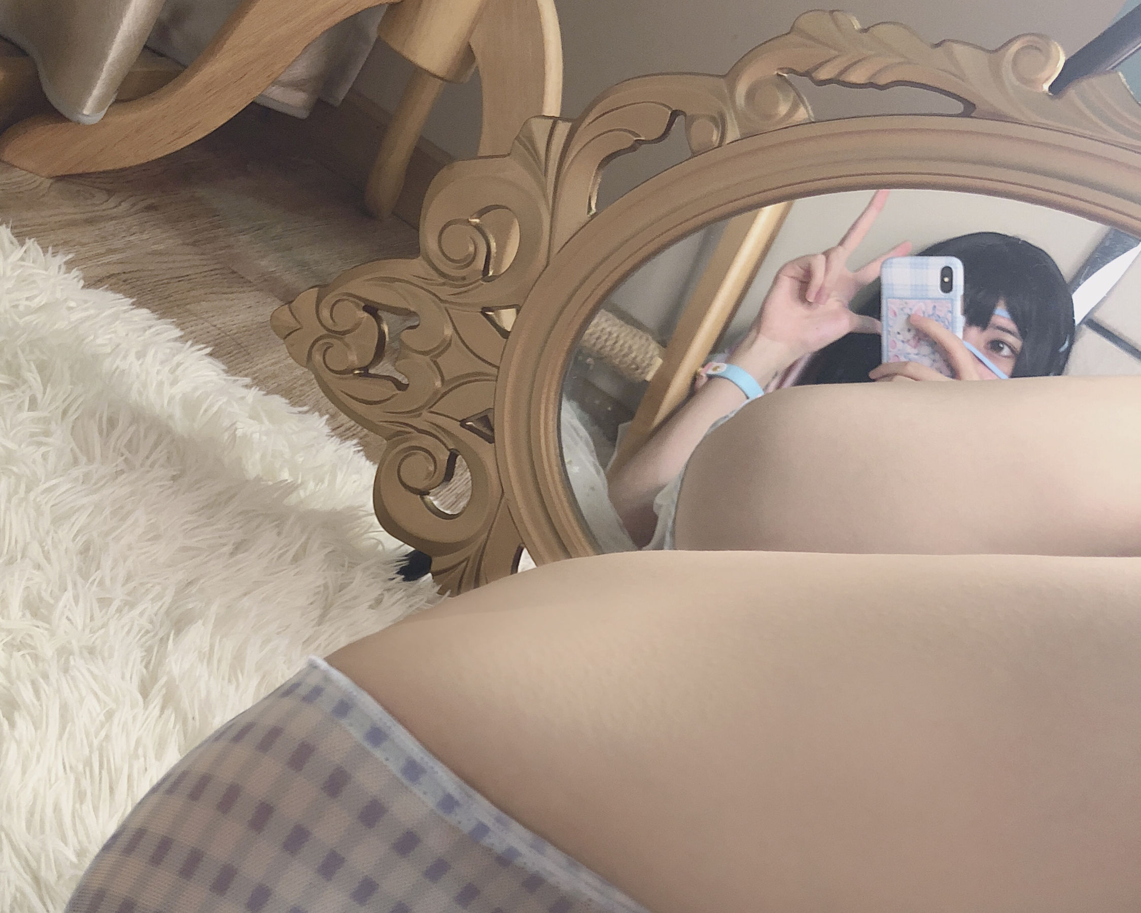 萌妹子眼酱大魔王w - T恤白丝-图3