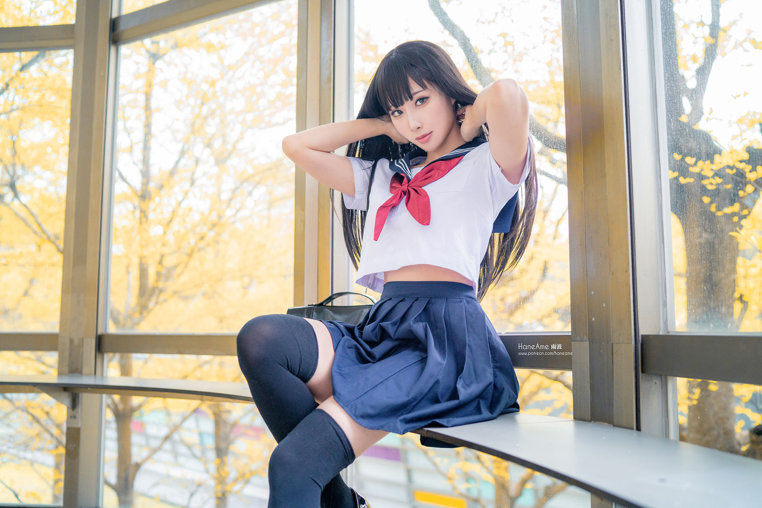 Hane Ame 雨波写真 - JK-图14