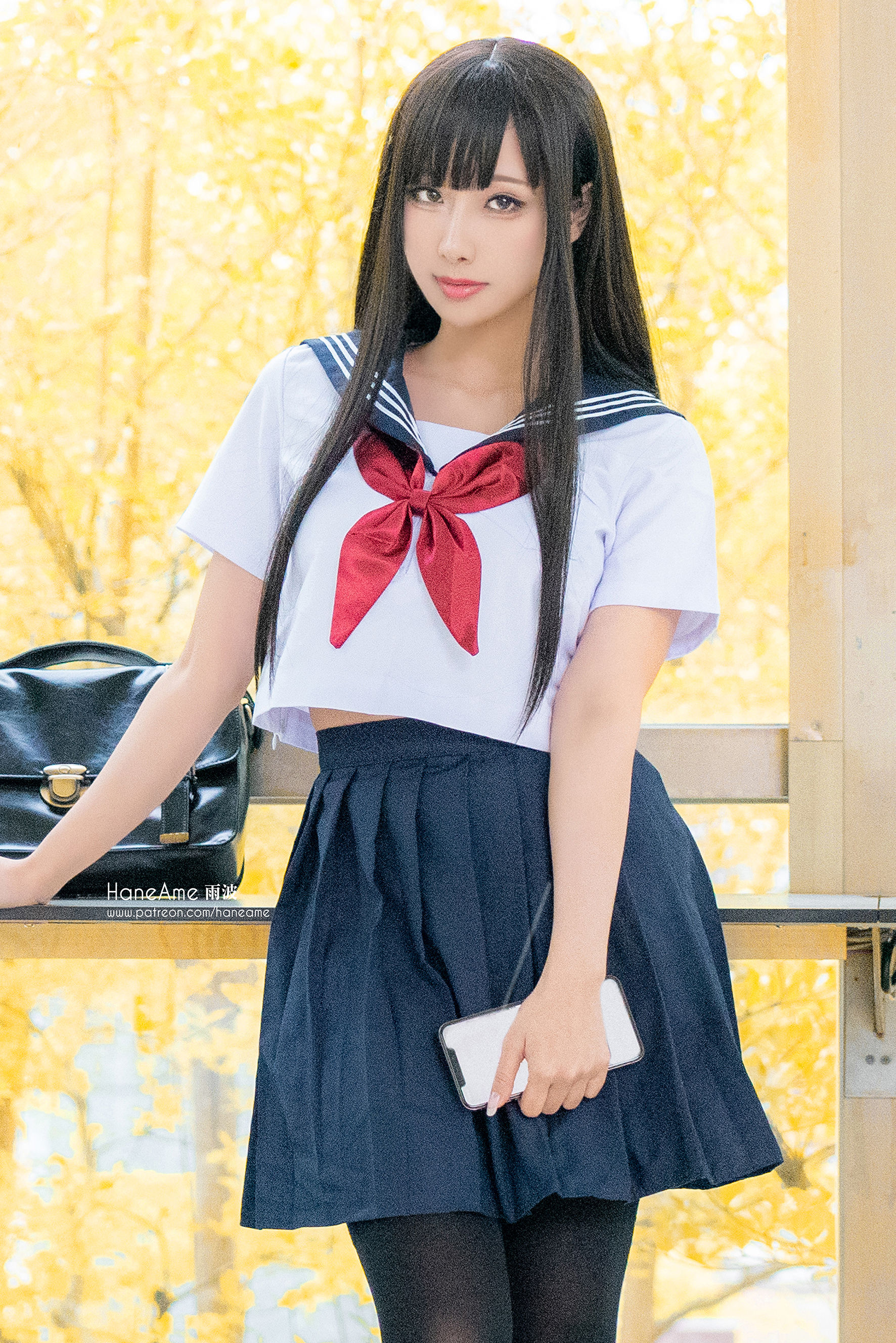 Hane Ame 雨波写真 - JK-图2