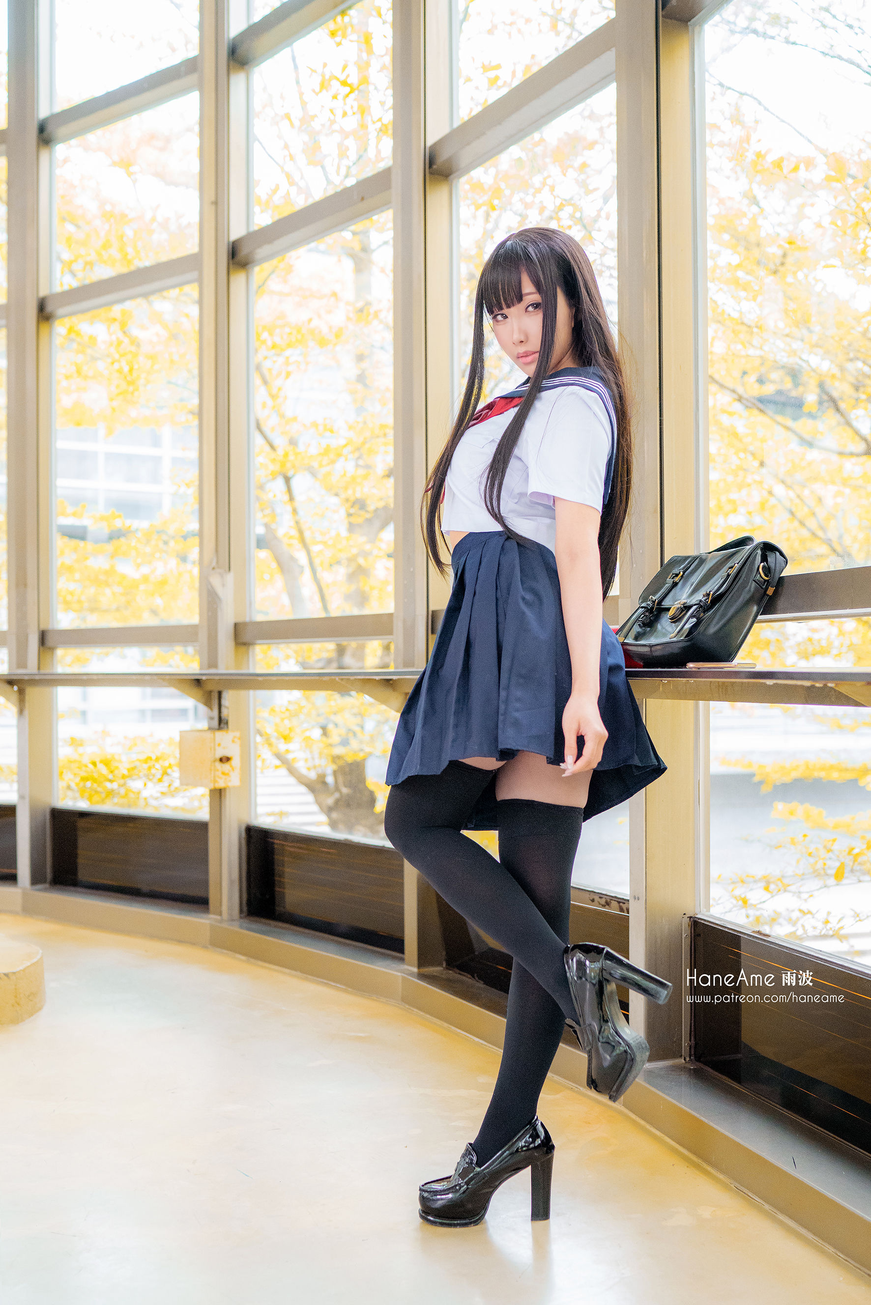 Hane Ame 雨波写真 - JK-图3