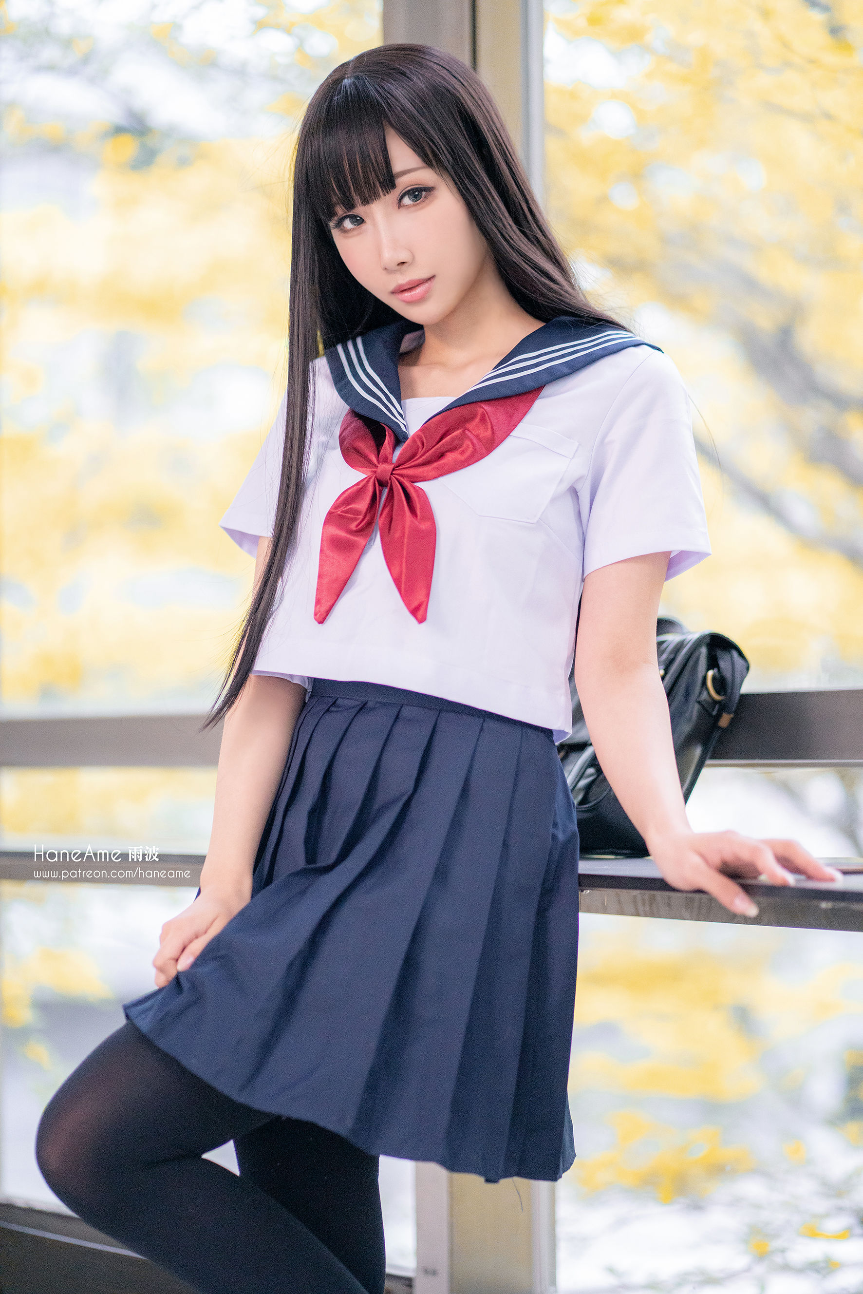 Hane Ame 雨波写真 - JK-图4