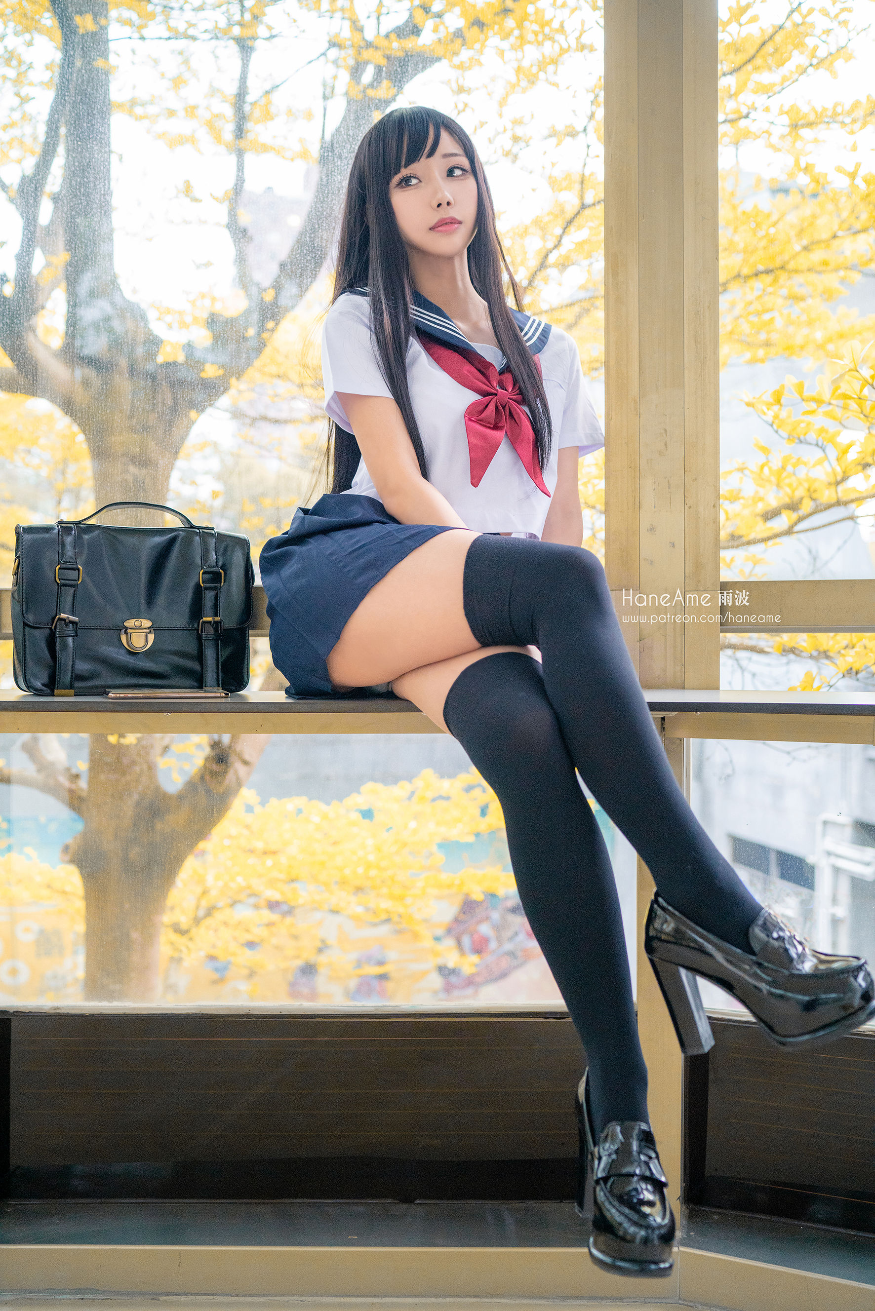 Hane Ame 雨波写真 - JK-图8