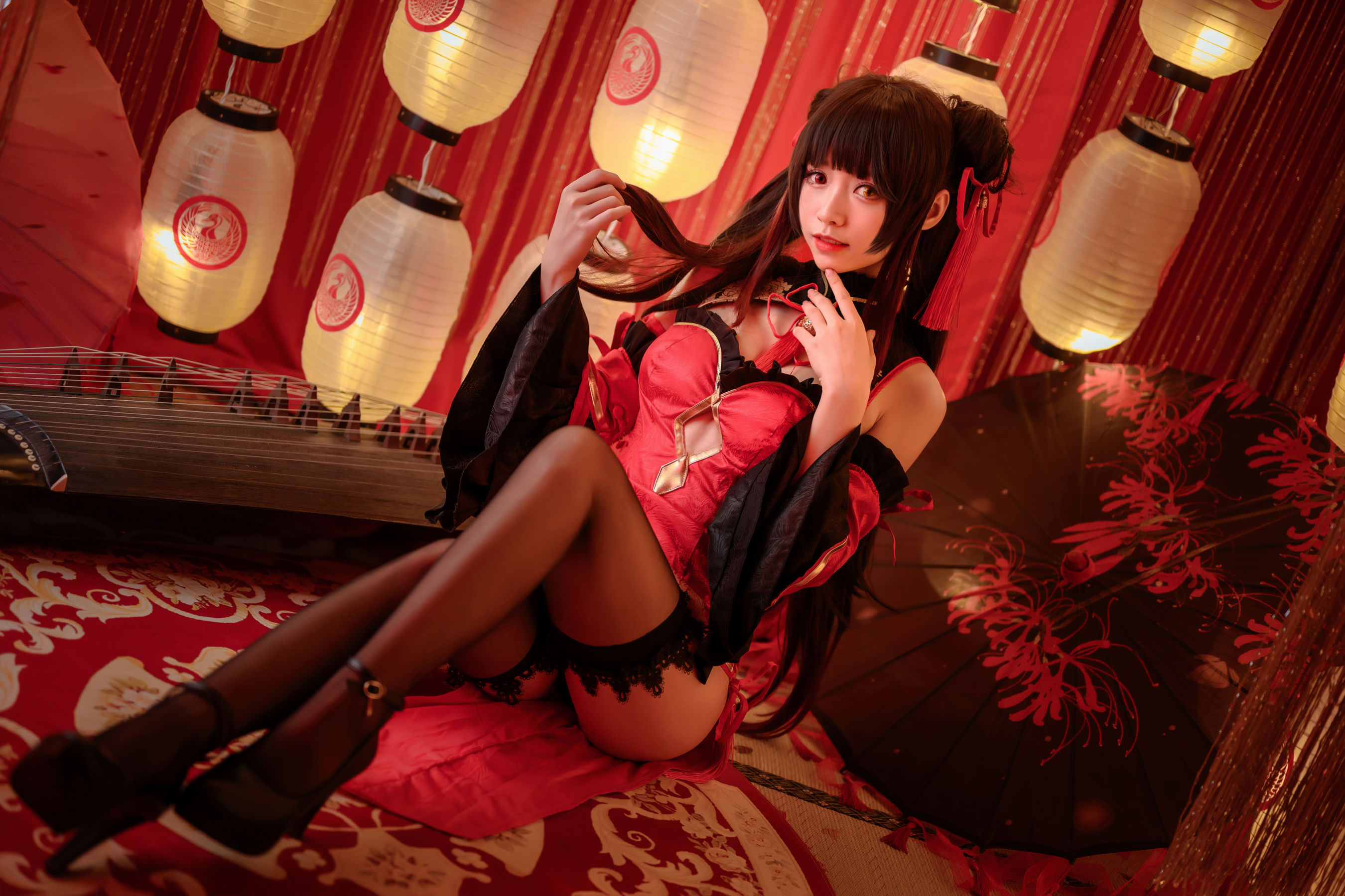 动漫博主大大卷卷小卷 - 红色双马尾-图7