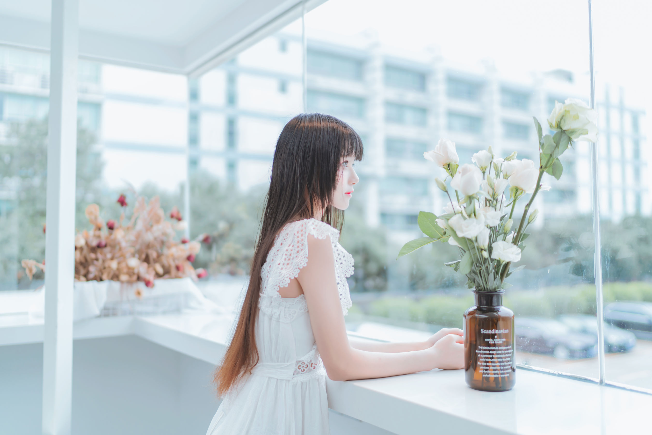 桜桃喵 - 清新之白花花-图1