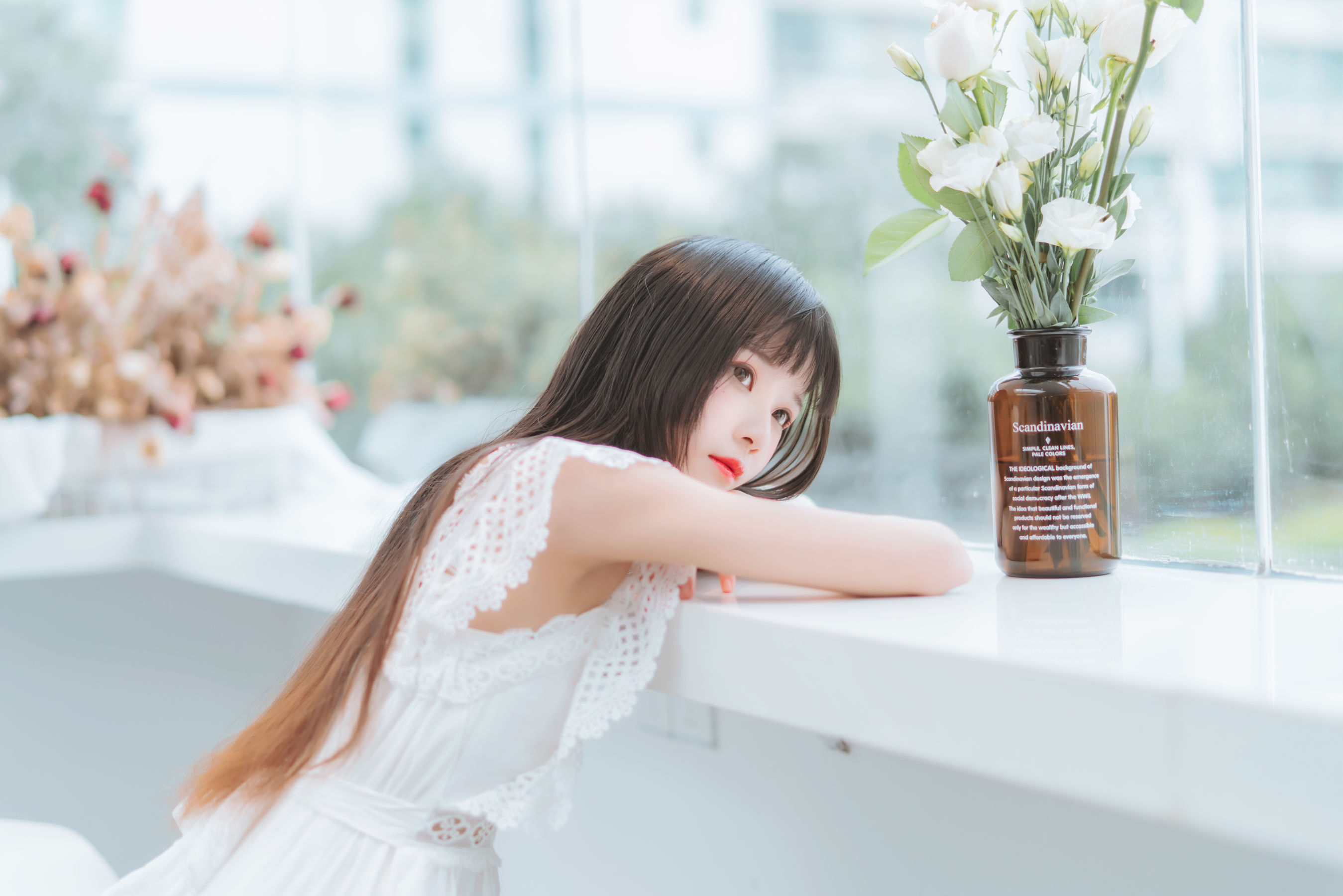 桜桃喵 - 清新之白花花-图4