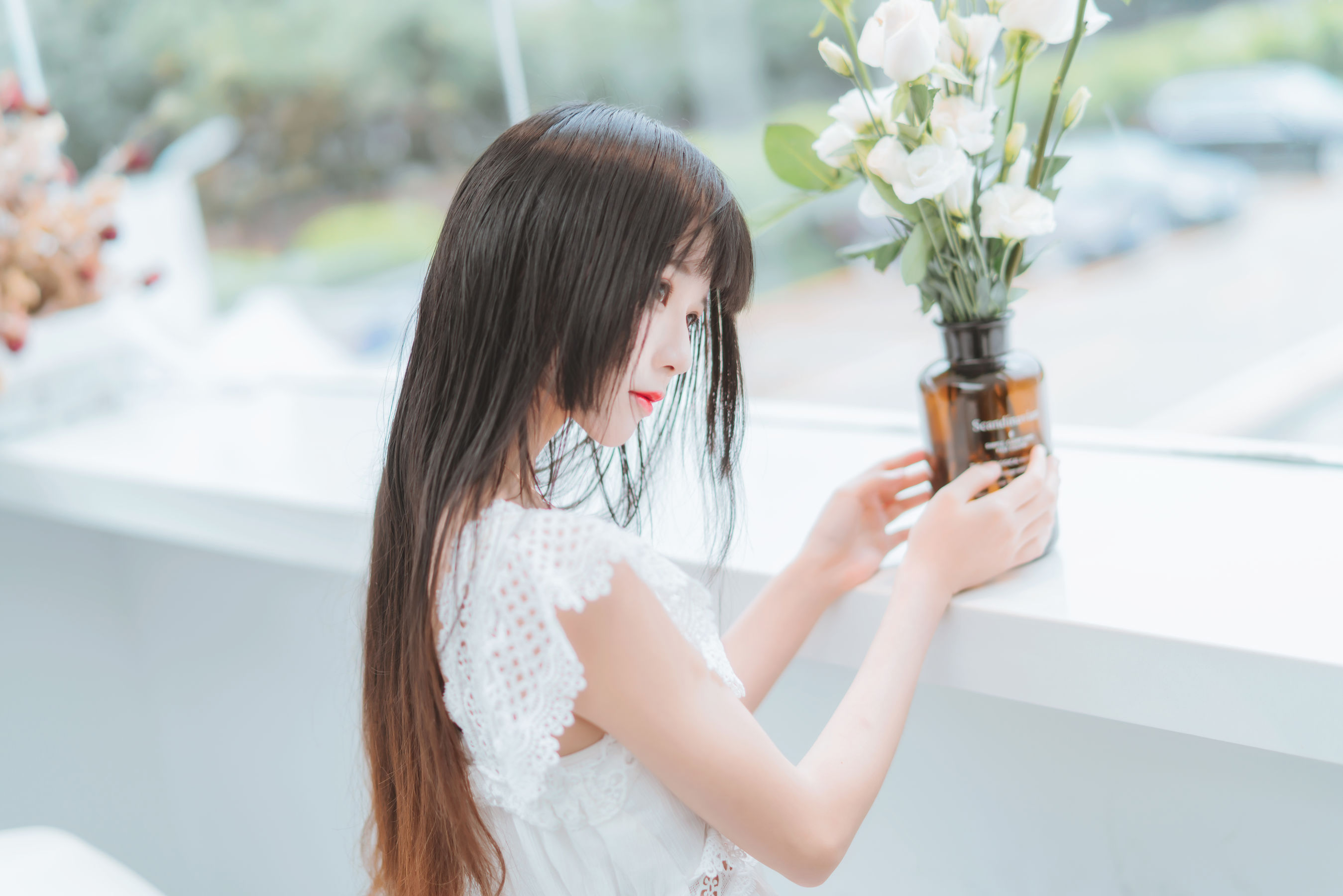 桜桃喵 - 清新之白花花-图5