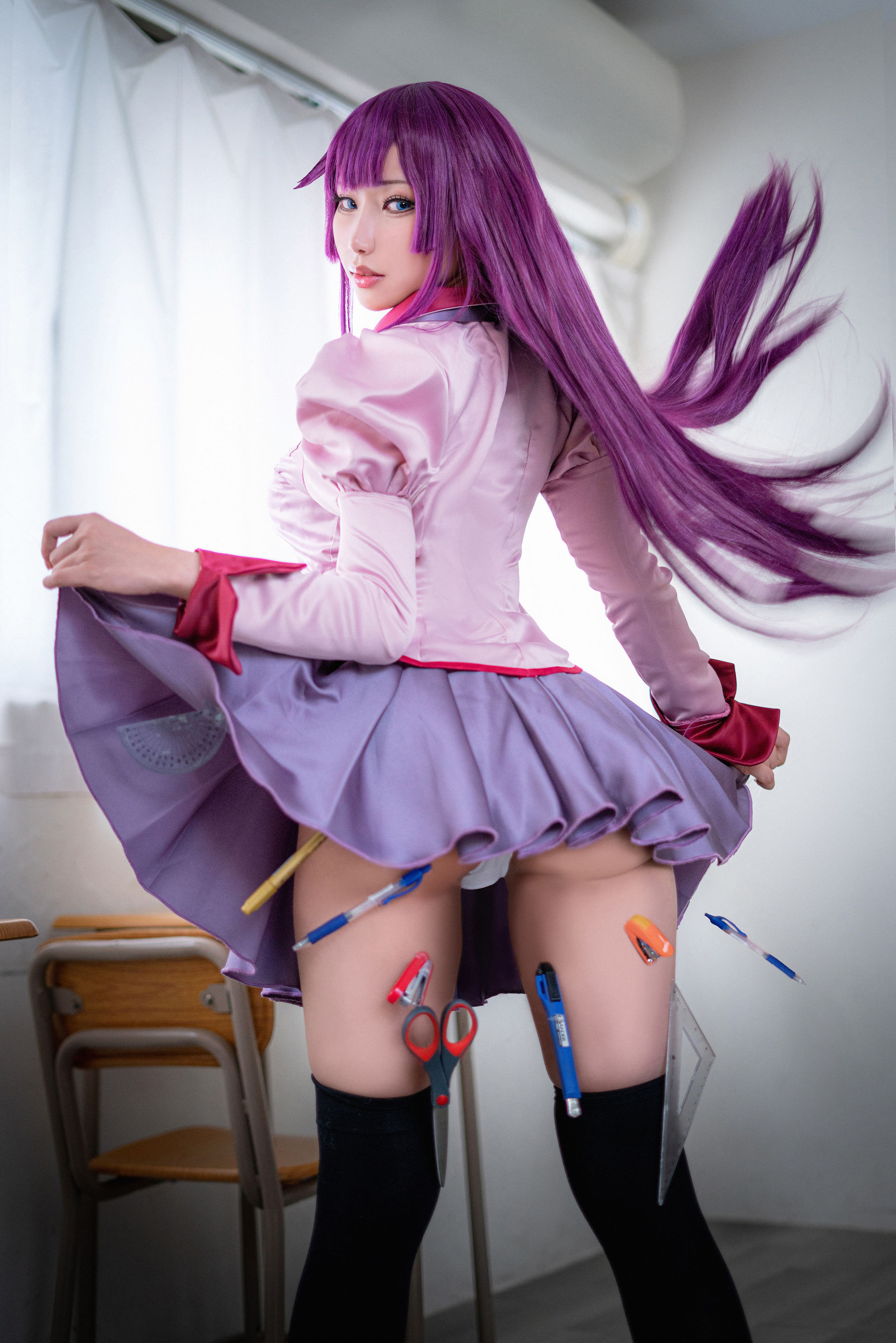 Hane Ame 雨波写真 - 化物语 战场原-图14