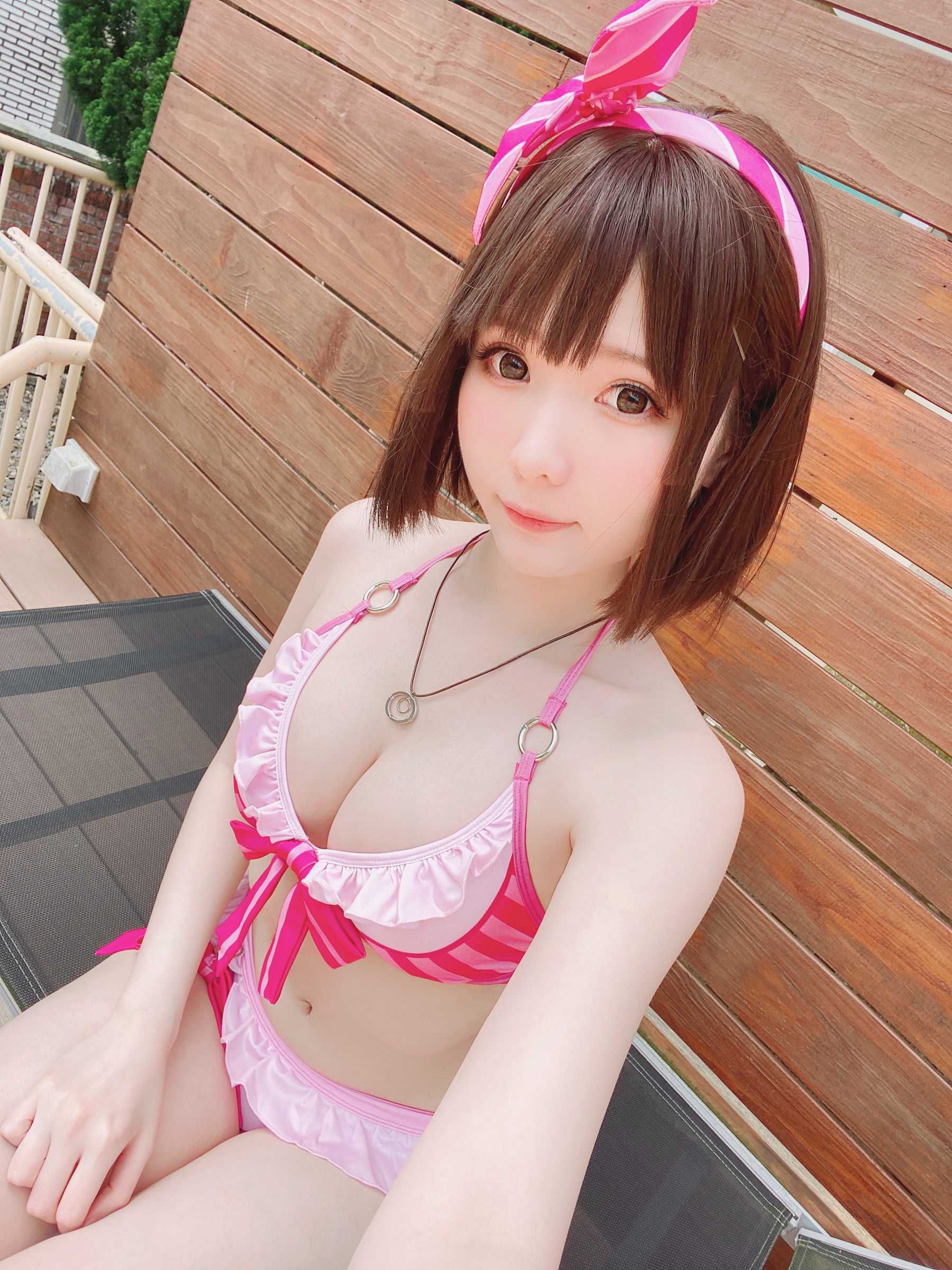 微博妹纸霜月shimo - 加藤惠泳衣-图16