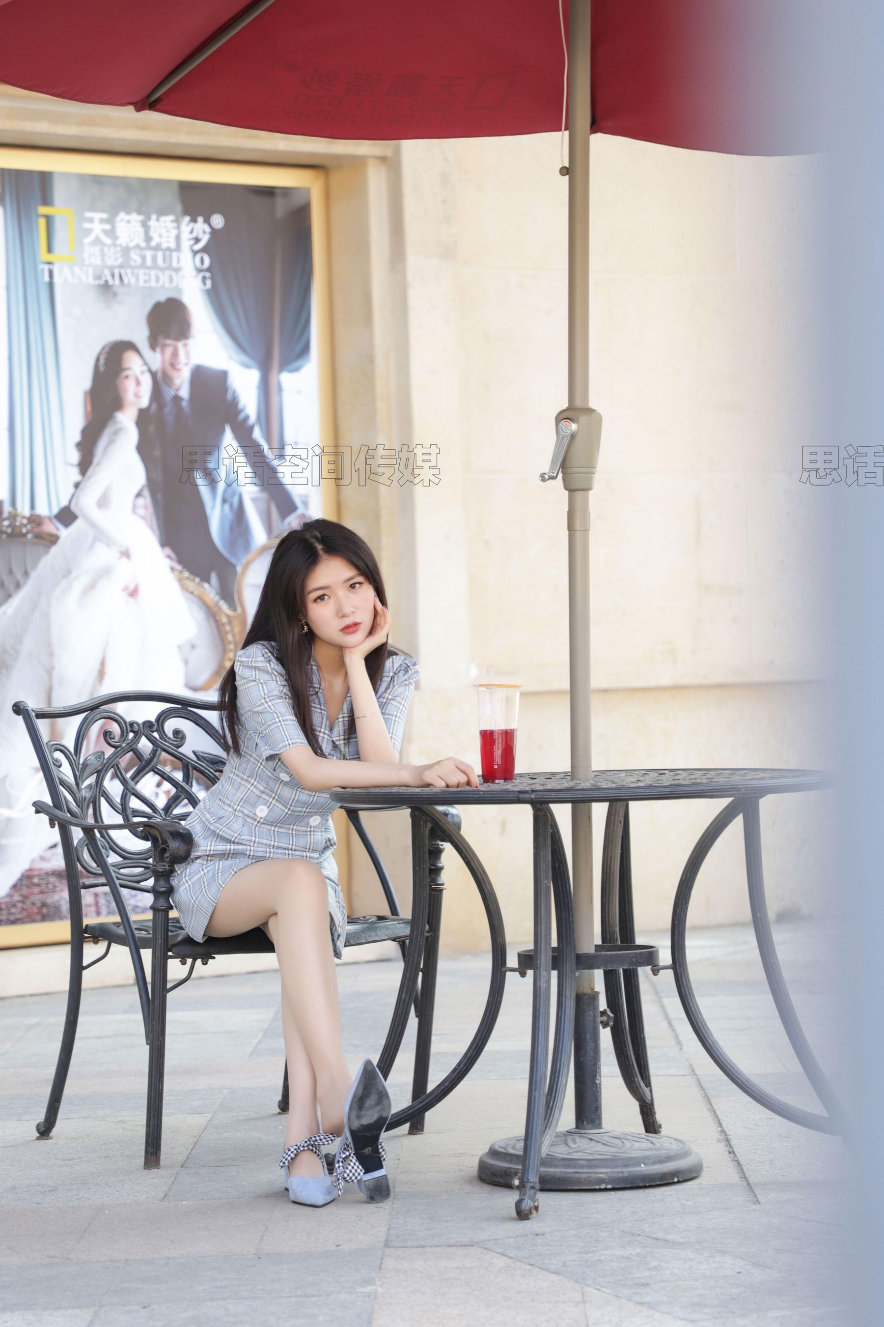 SJ022 筱蝶 楼梯道的学院女神-图13