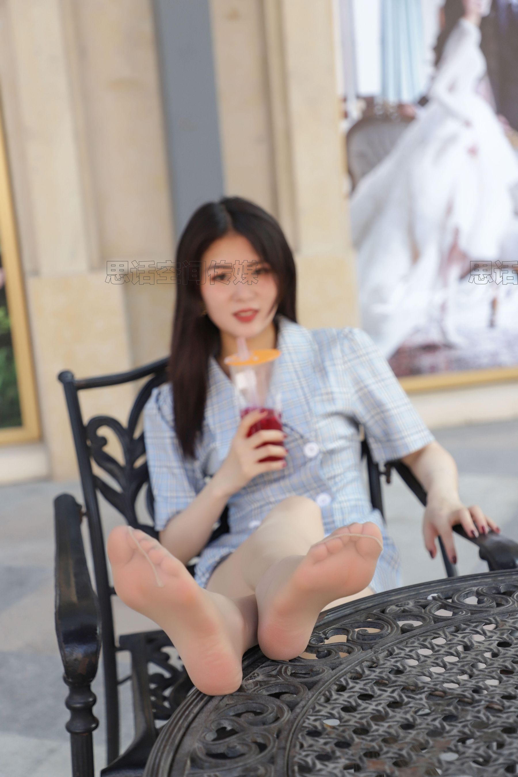 SJ022 筱蝶 楼梯道的学院女神-图29