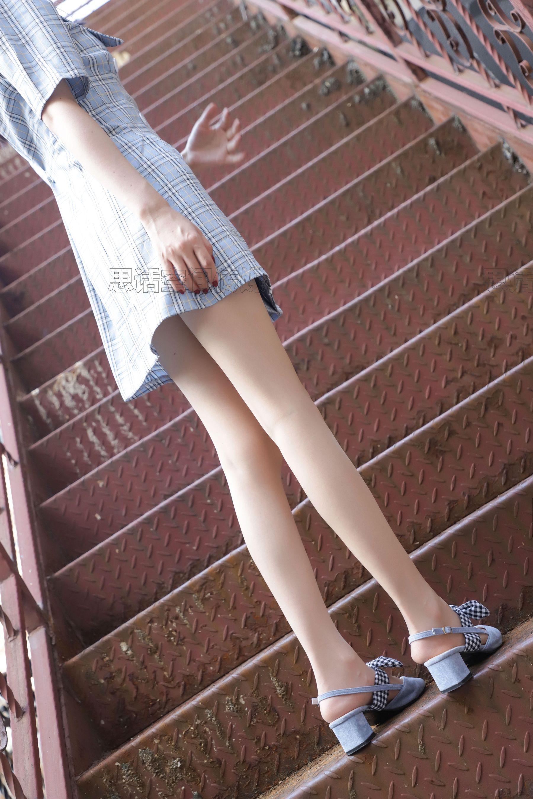 SJ022 筱蝶 楼梯道的学院女神-图34