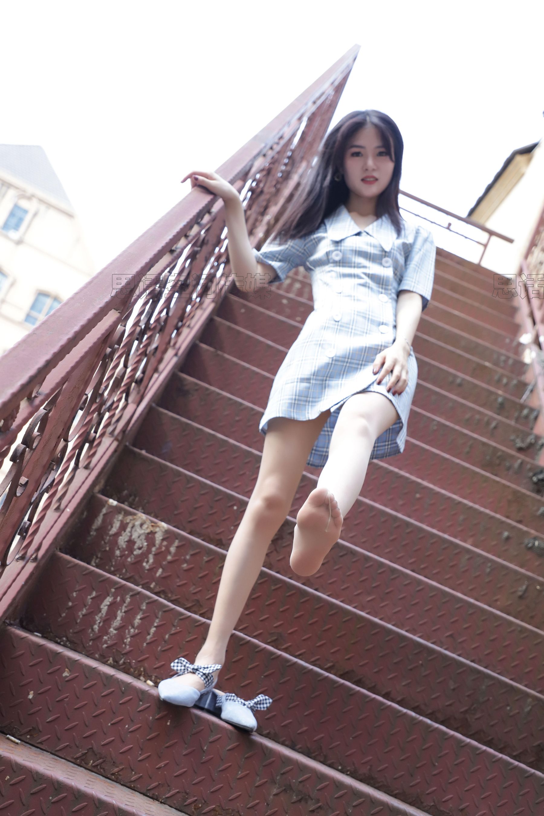 SJ022 筱蝶 楼梯道的学院女神-图40