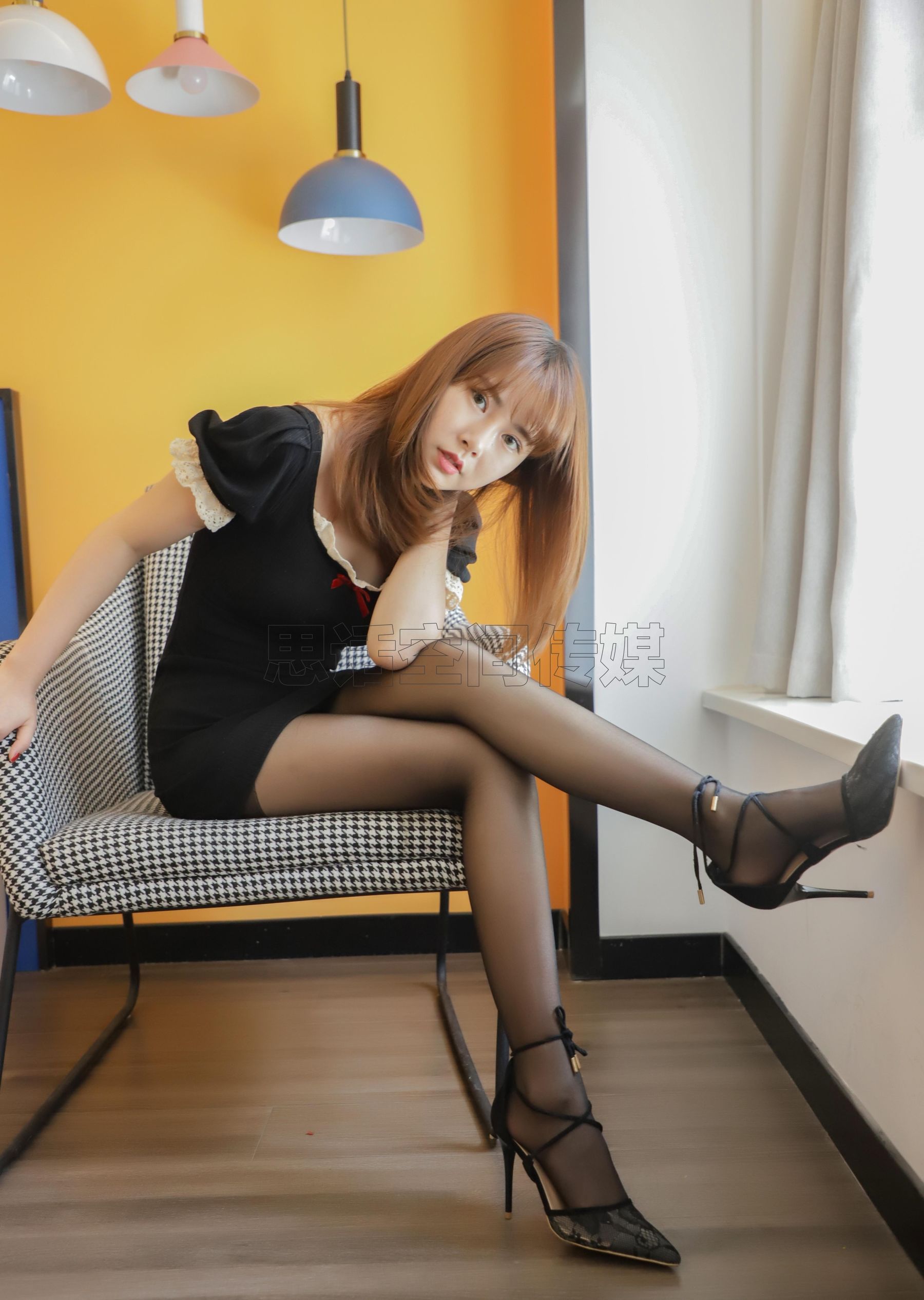 SJ025 苏羽 女神黑丝半缕-图14