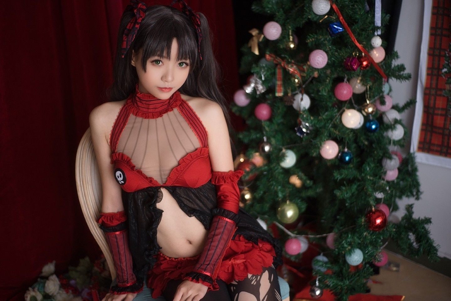 动漫博主大大卷卷小卷 - 内衣双马尾-图3