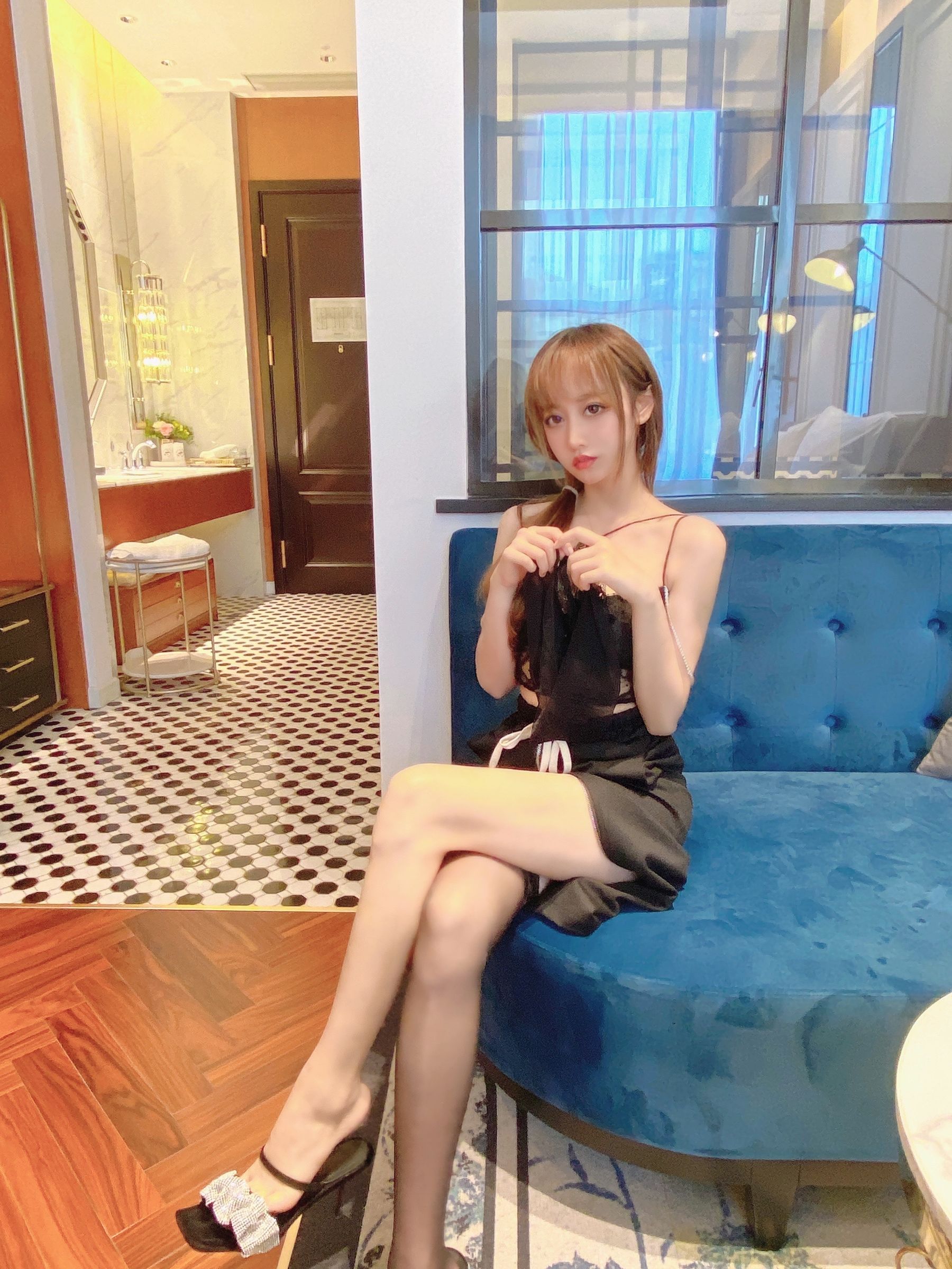 斗鱼米线线sama - 黑丝诱惑-图23