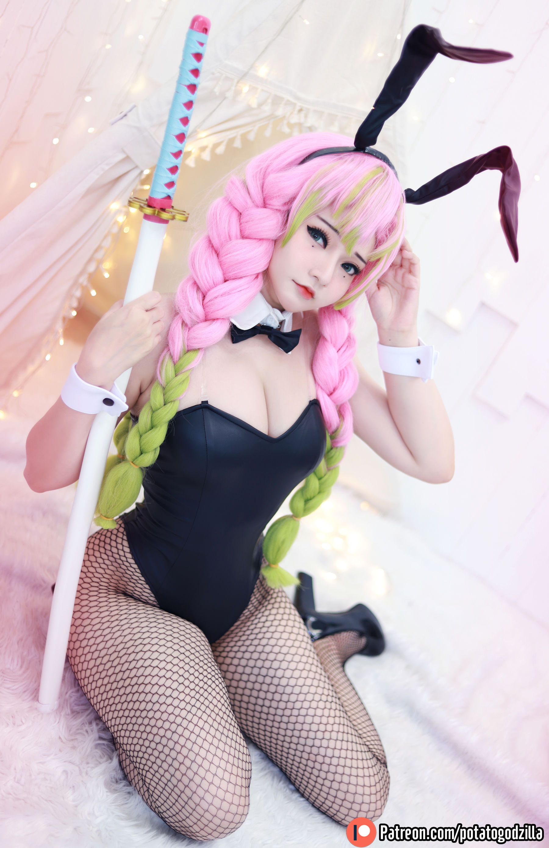 Coser小姐姐Potato Godzilla - Mitsuri Kanroji-图9