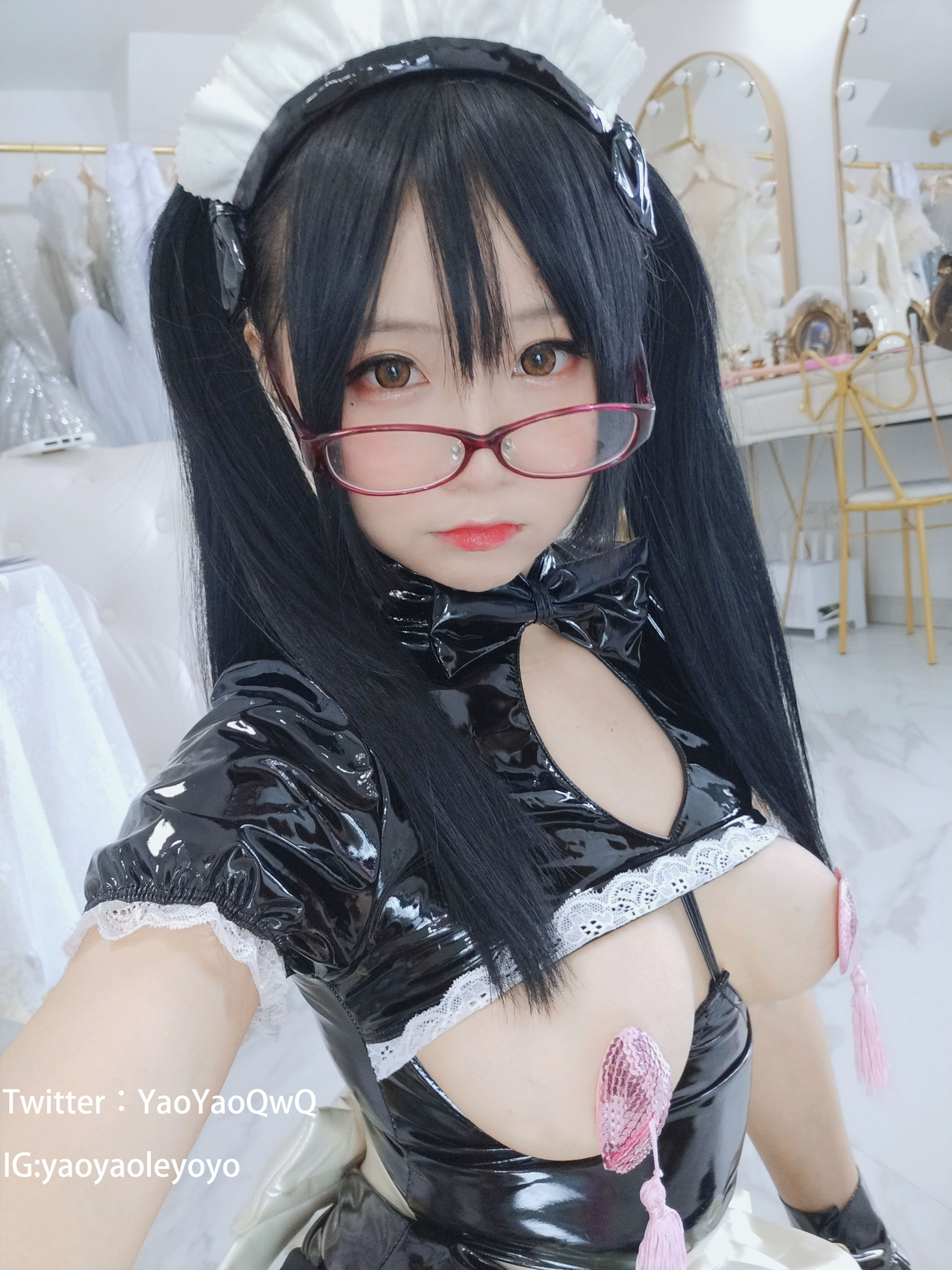 萌妹子Coser摇摇乐yoyo - 恶魔女仆-图60