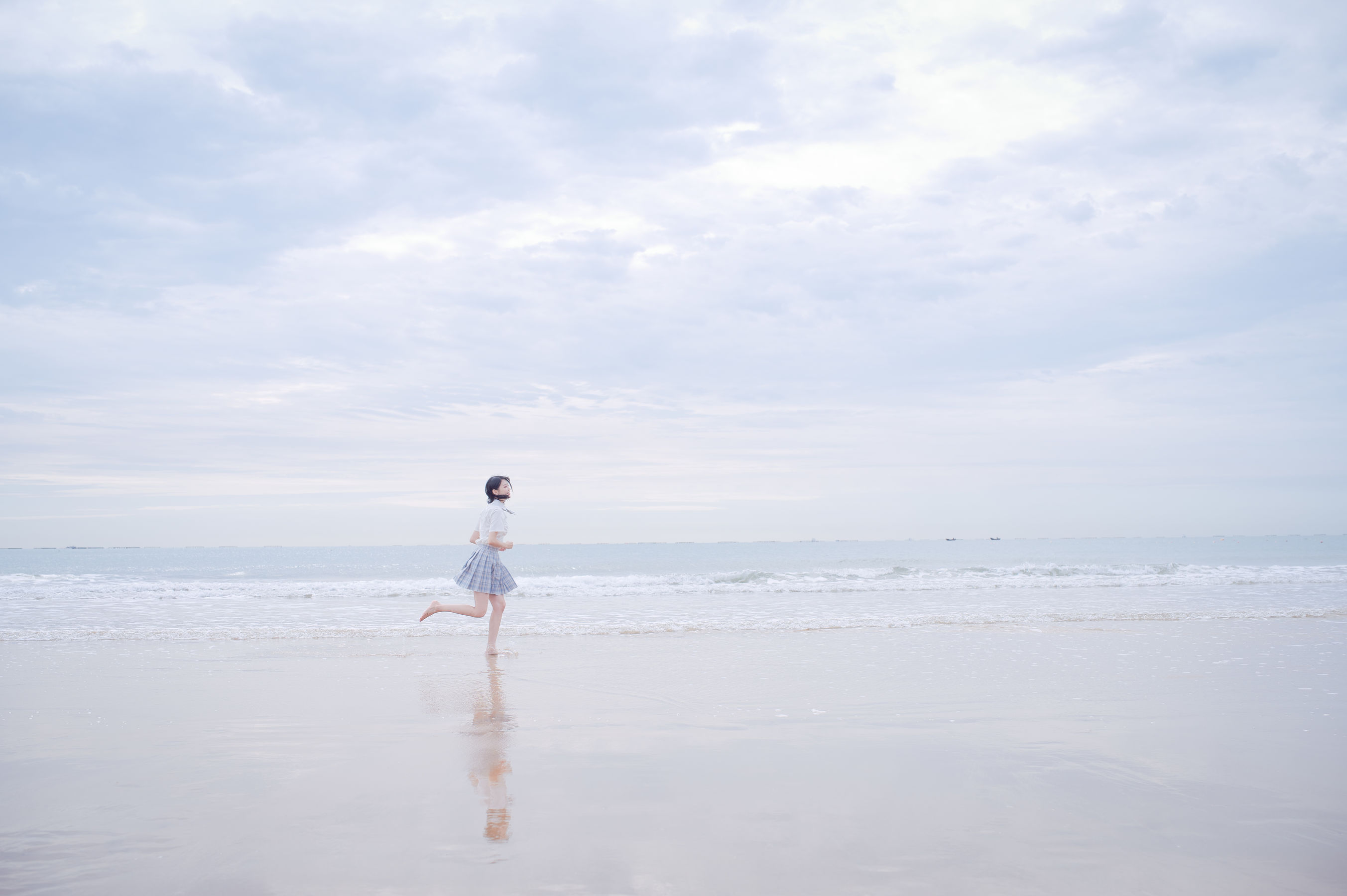 周叽是可爱兔兔 - 海边jk-图19