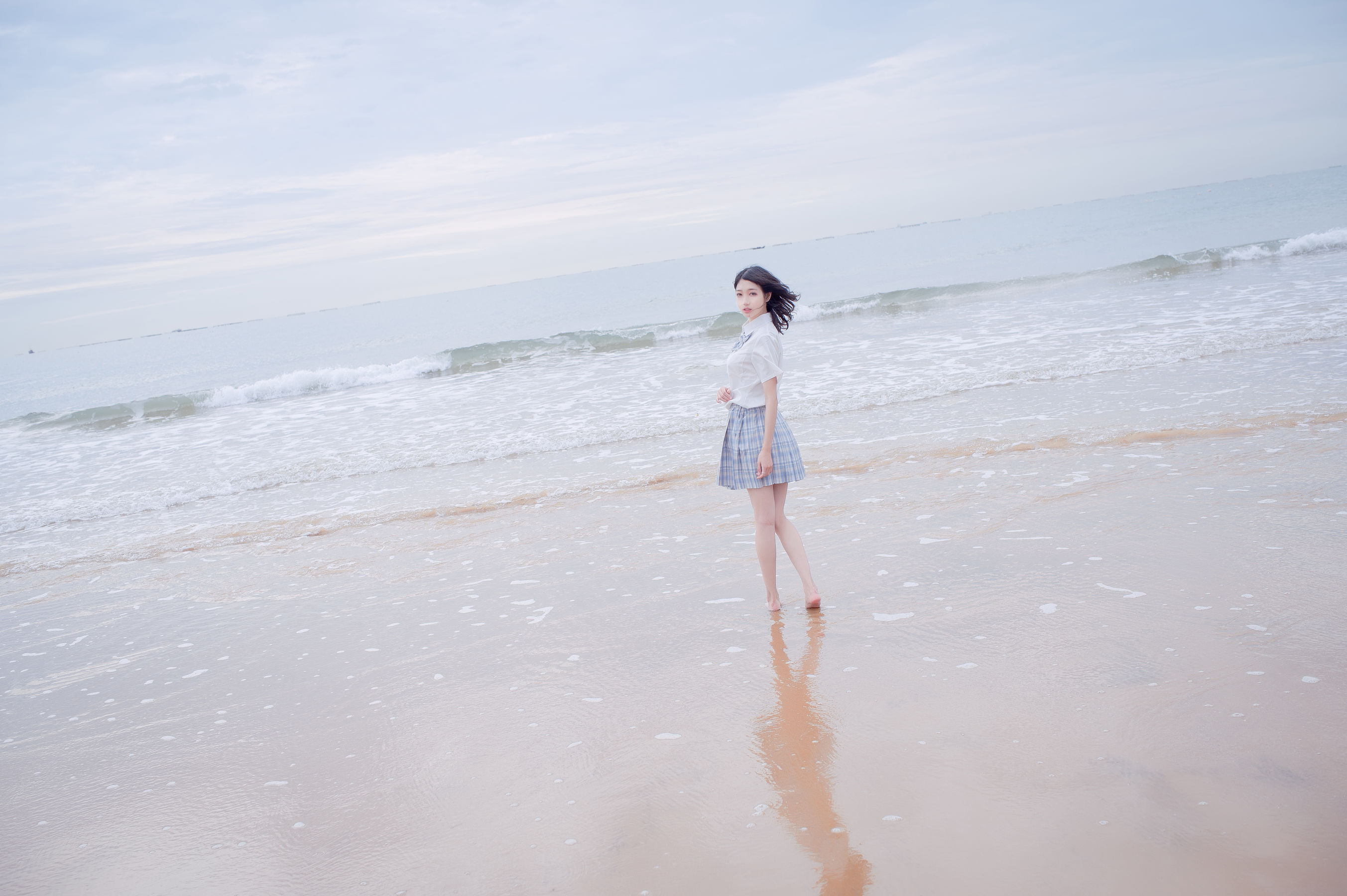 周叽是可爱兔兔 - 海边jk-图25