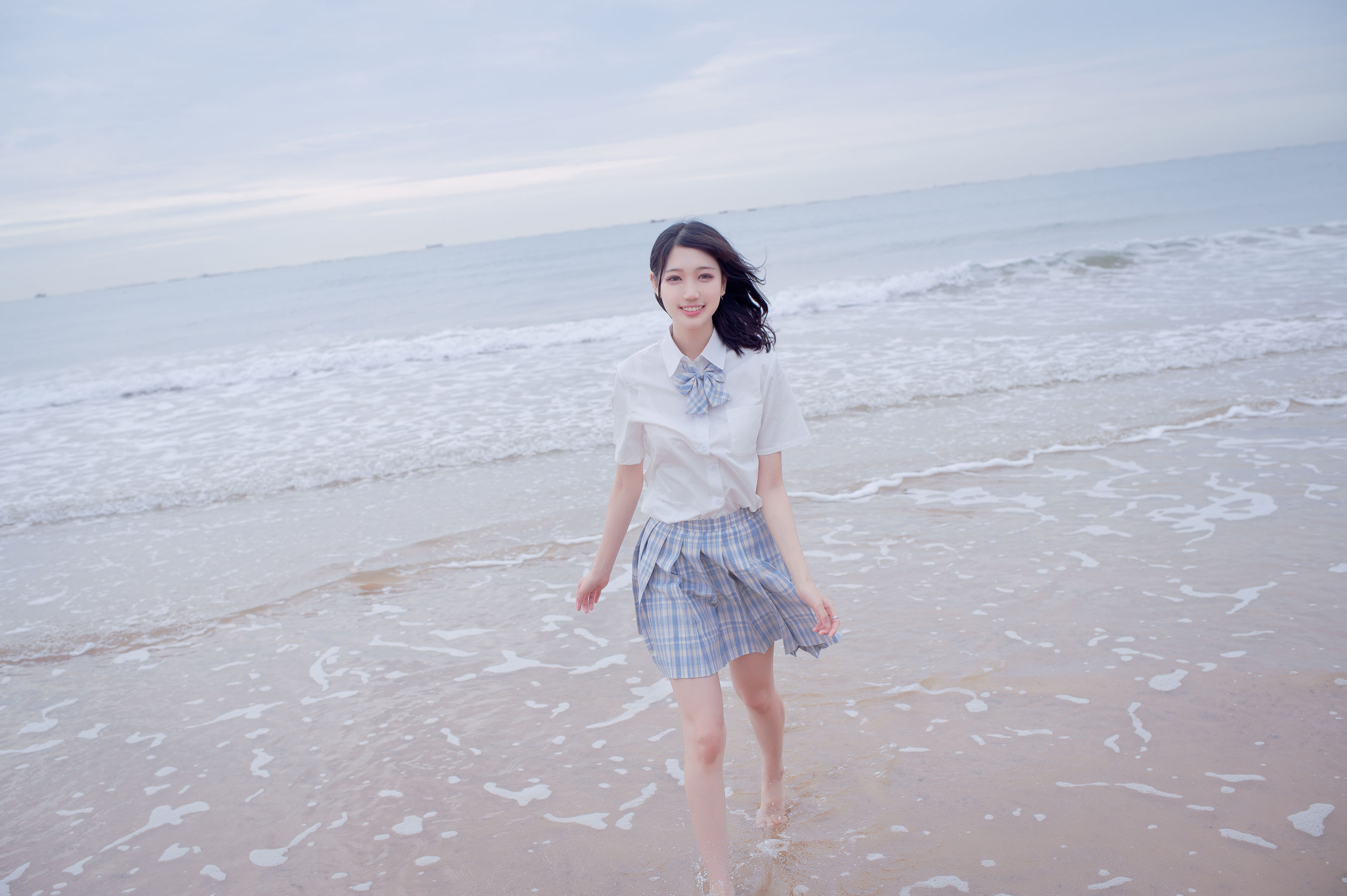 周叽是可爱兔兔 - 海边jk-图29