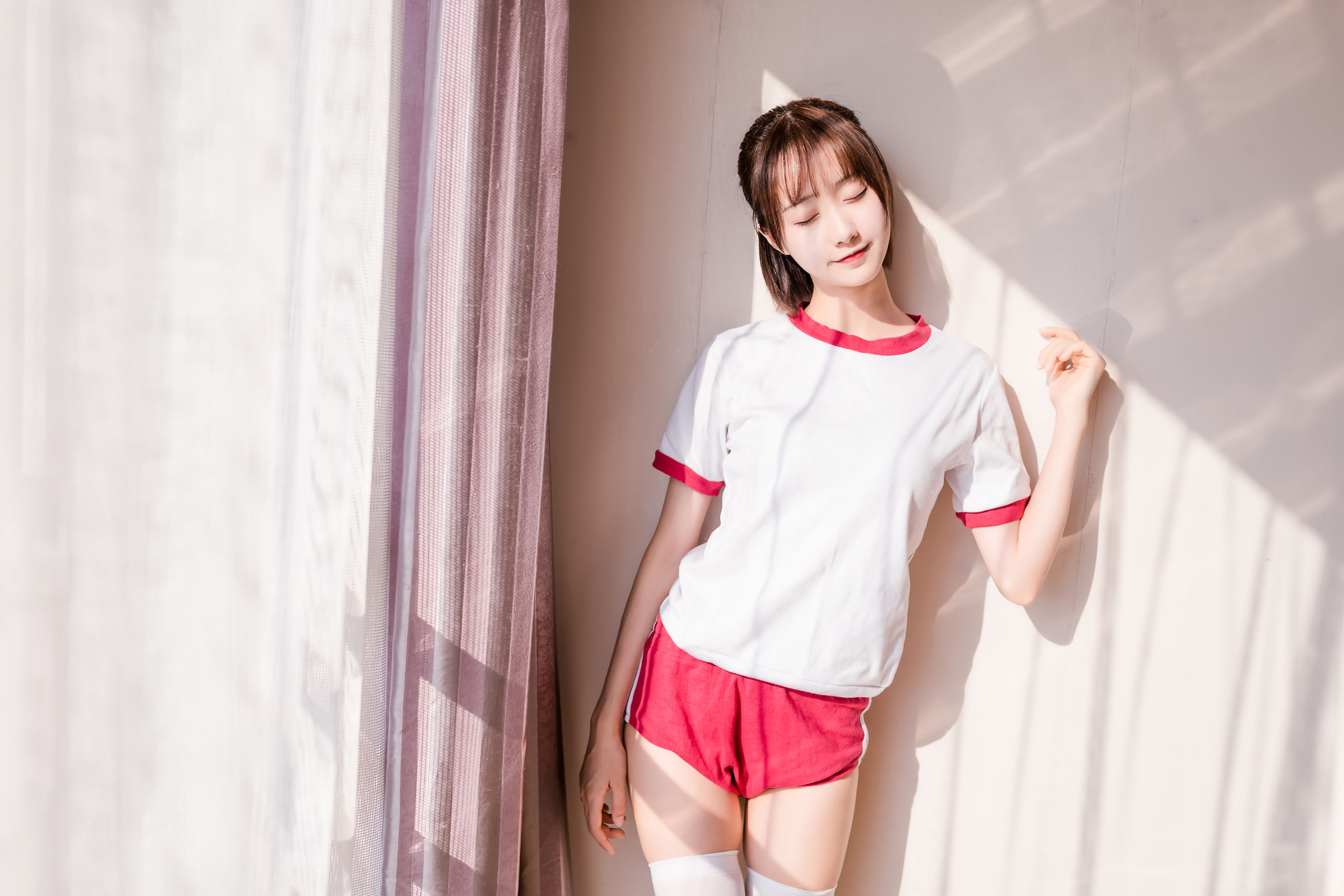 萌系小姐姐木绵绵OwO - 死库水+体操服+女仆-图11