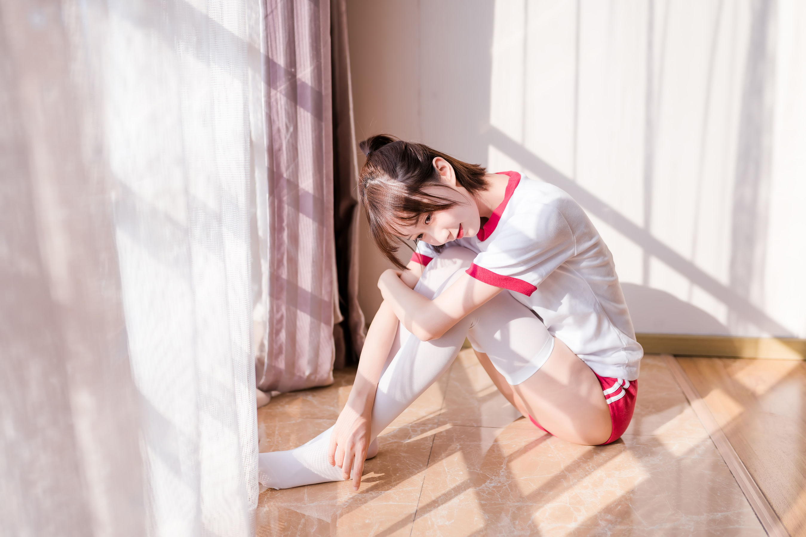 萌系小姐姐木绵绵OwO - 死库水+体操服+女仆-图7