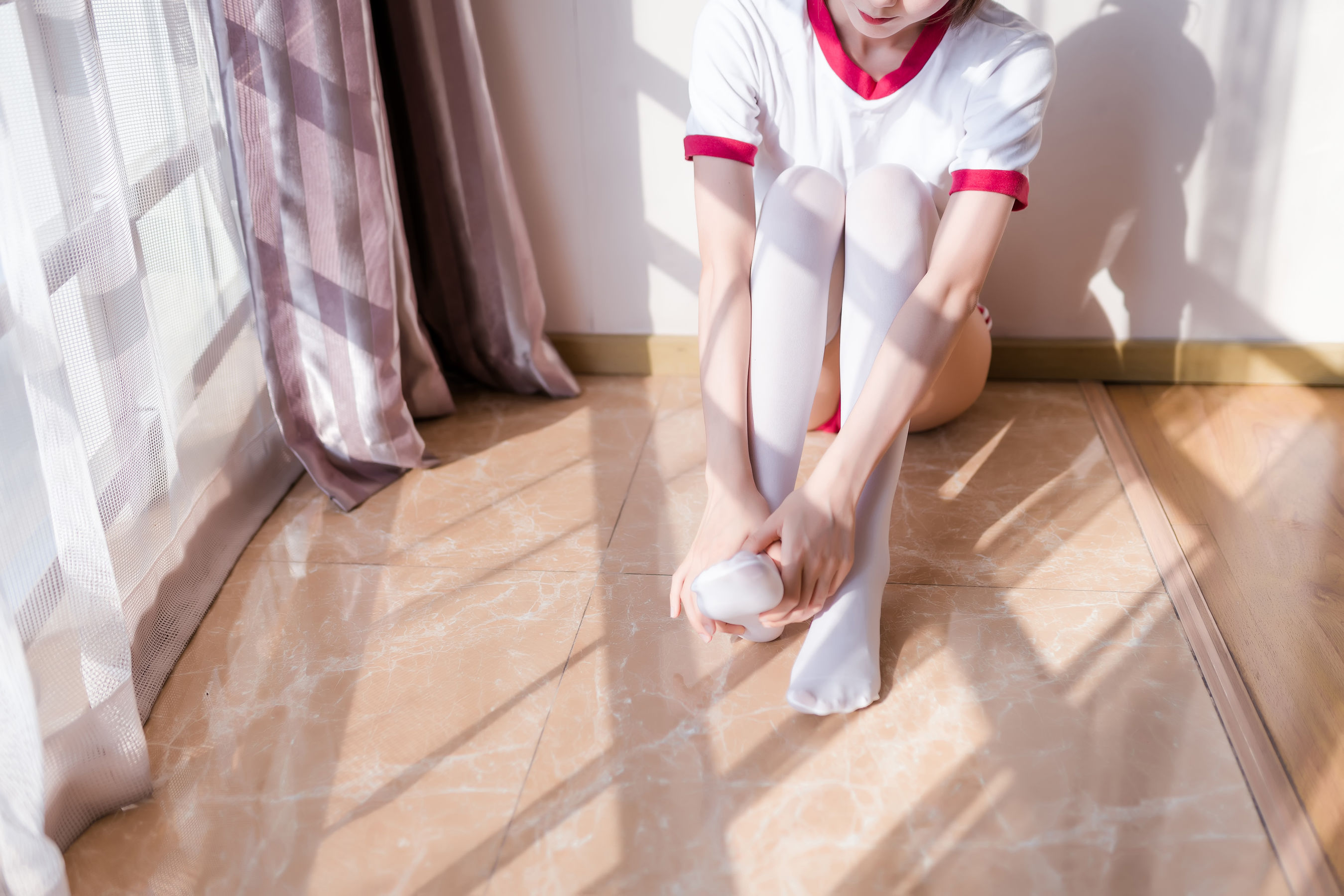 萌系小姐姐木绵绵OwO - 死库水+体操服+女仆-图8