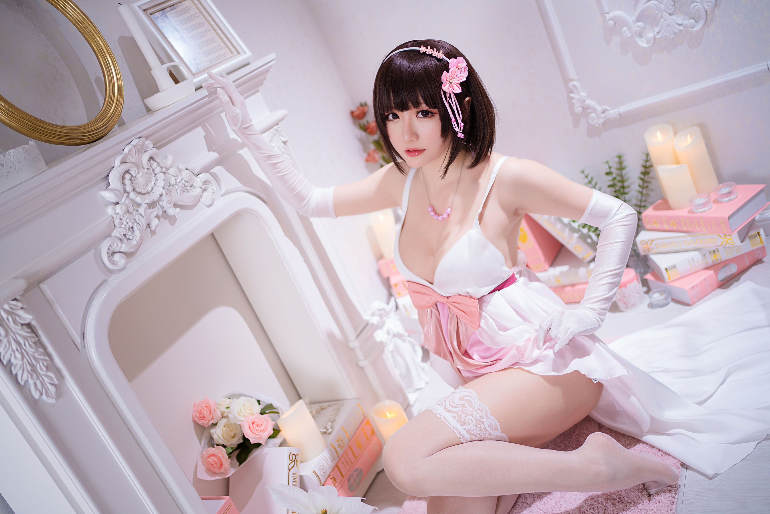 Coser小姐姐星之迟迟 - 加藤惠 特典礼服-图4