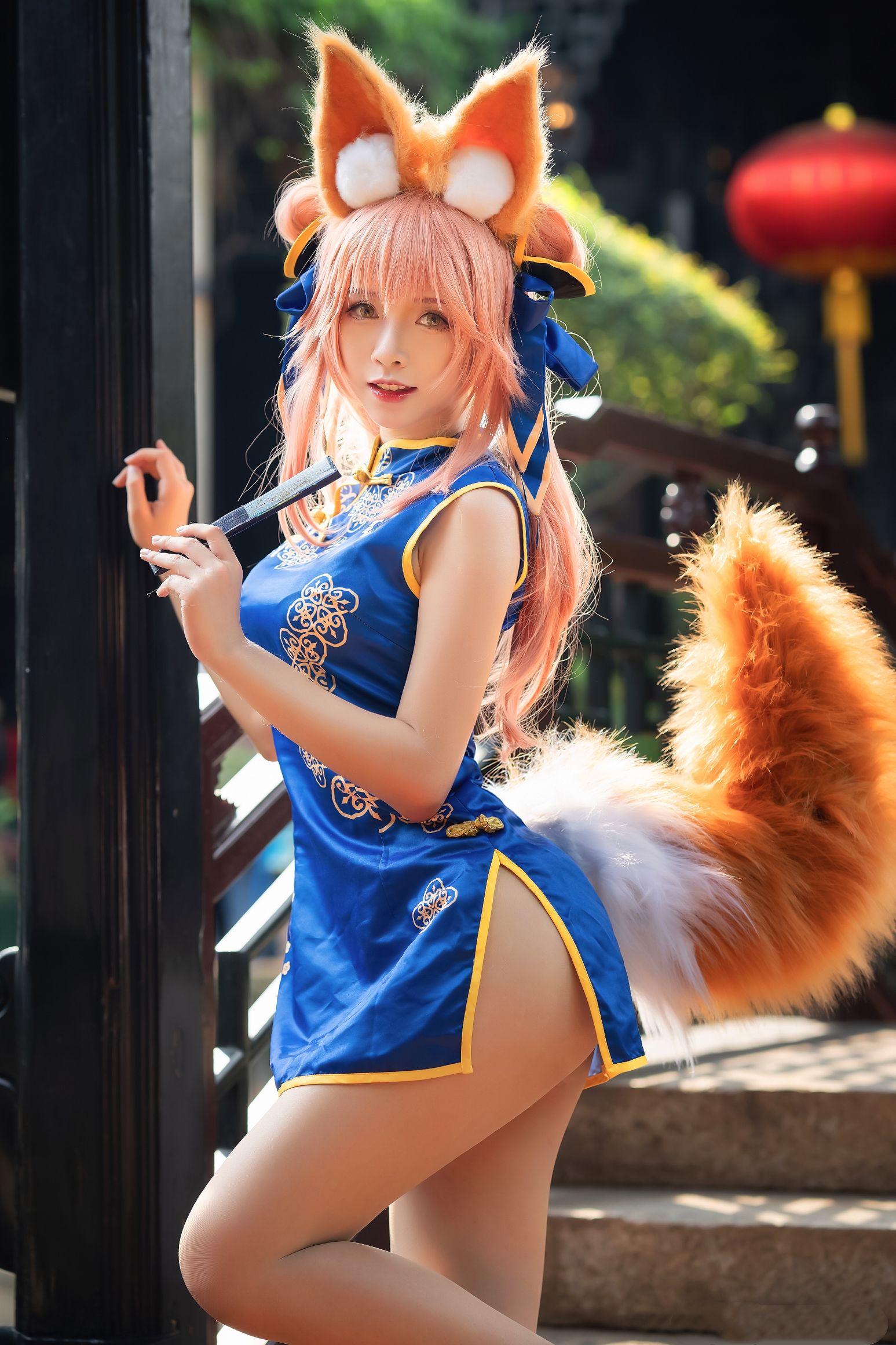 动漫博主大大卷卷小卷 - 玉藻前旗袍-图7