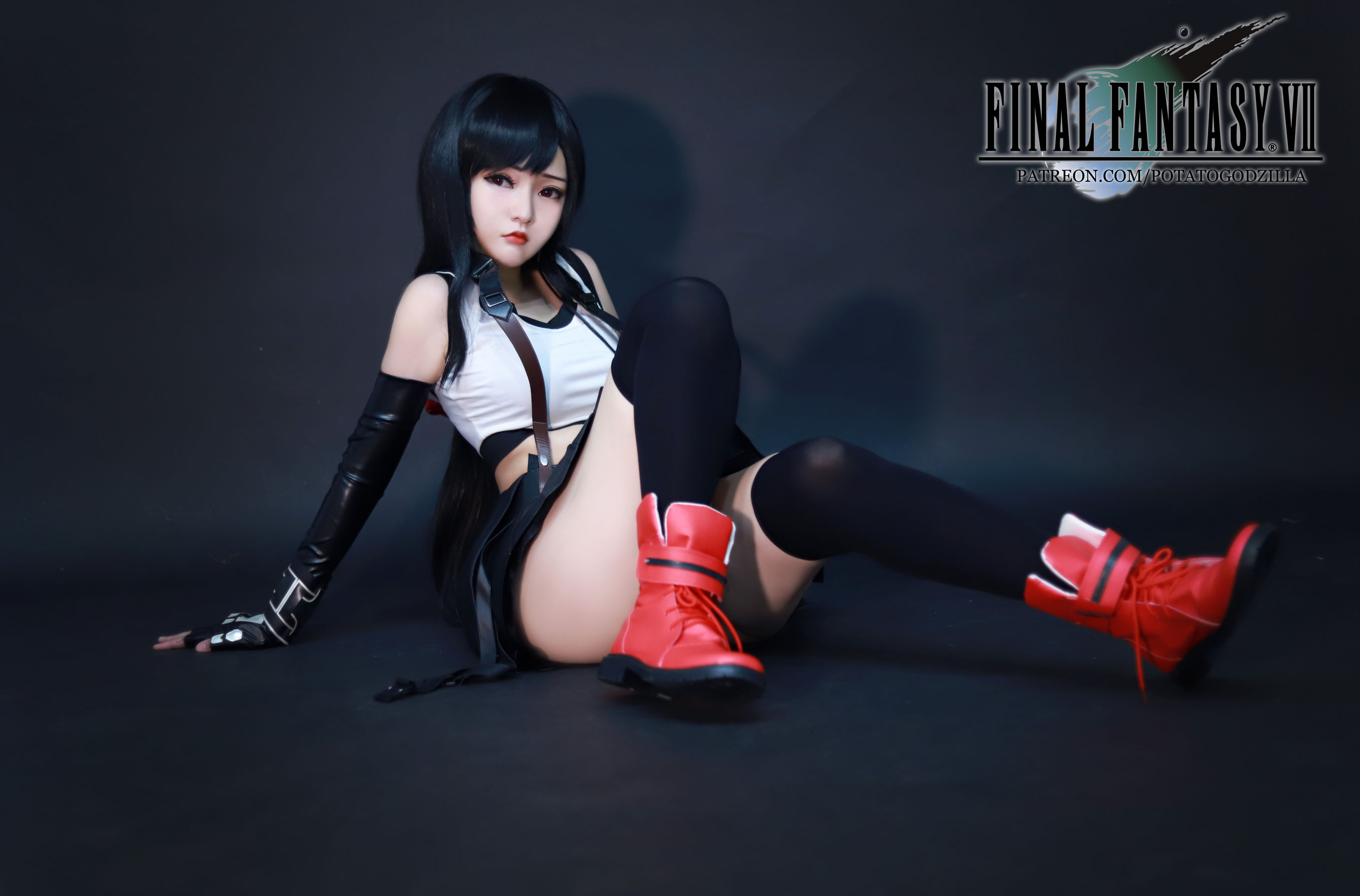Coser小姐姐Potato Godzilla - Tifa-图9