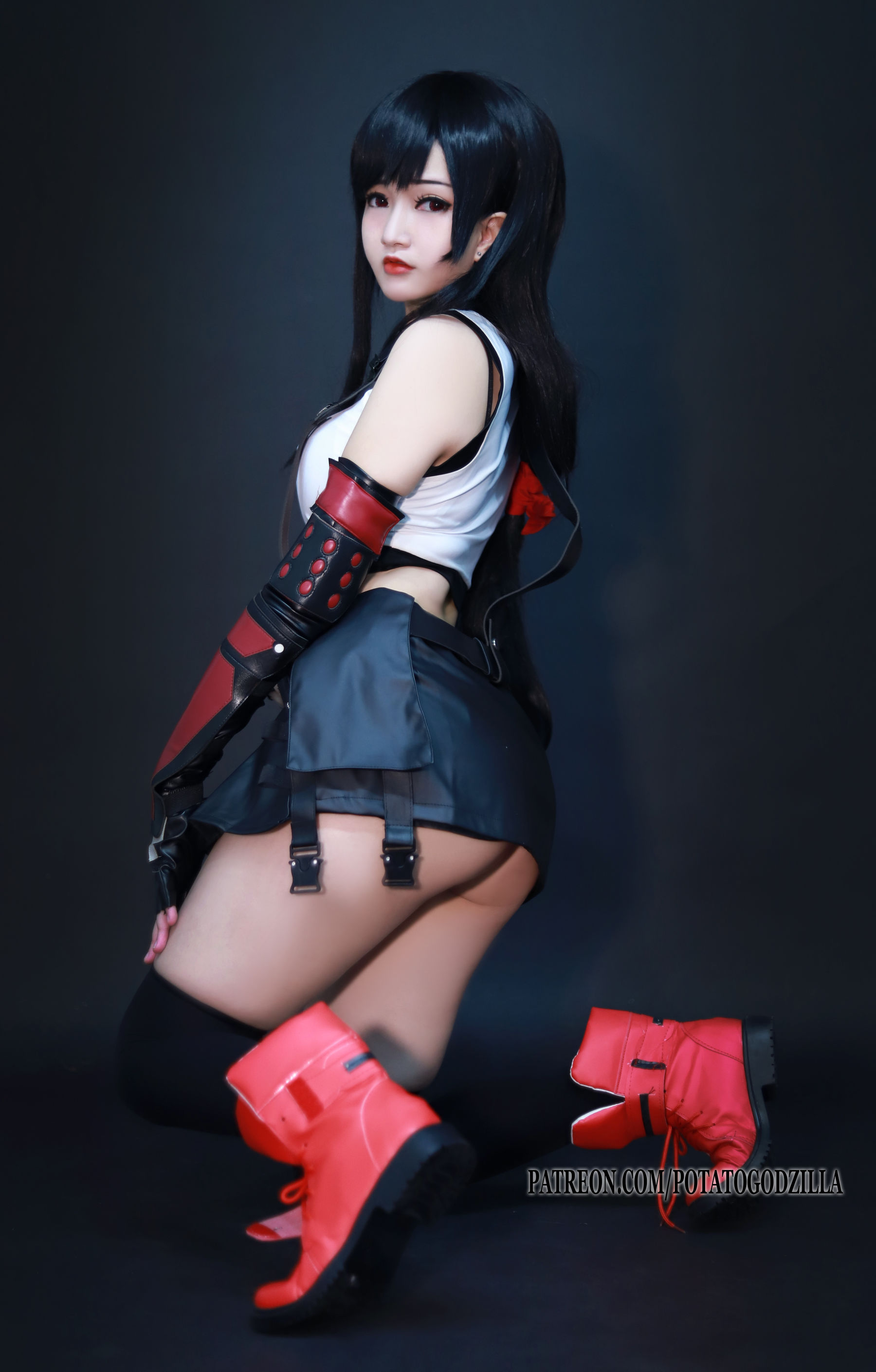 Coser小姐姐Potato Godzilla - Tifa-图10